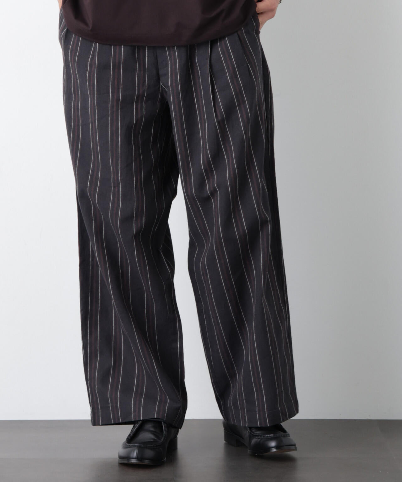 「FRENCH LINEN」 ストライプスラックス 6686127218