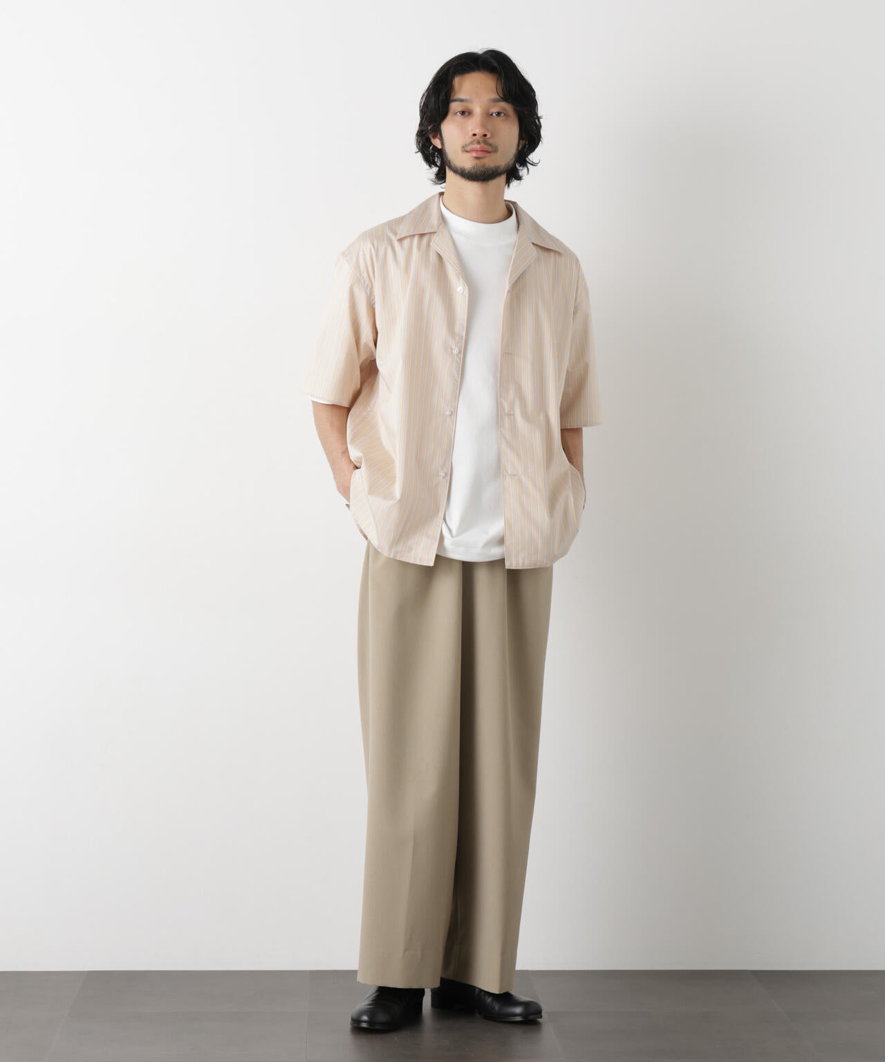 「OtoNANO」大人のワイドパンツ Reflax(R) ECOウエザークロスパンツ 6686127222