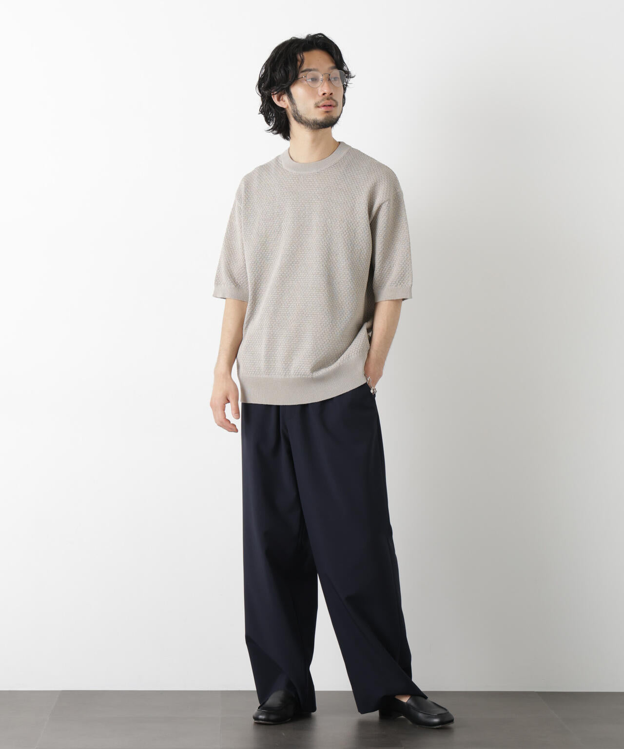 「OtoNANO」大人のワイドパンツ Reflax(R) ECOウエザークロスパンツ 6686127222