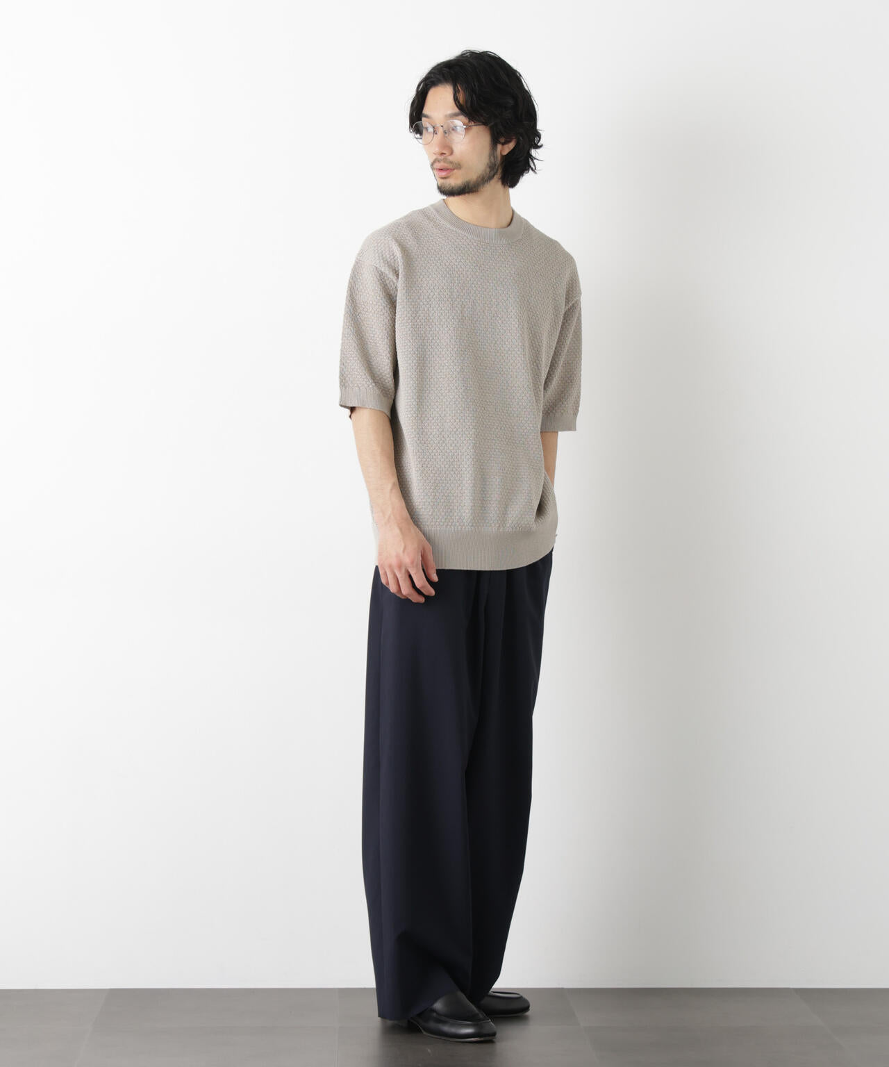 「OtoNANO」大人のワイドパンツ Reflax(R) ECOウエザークロスパンツ 6686127222