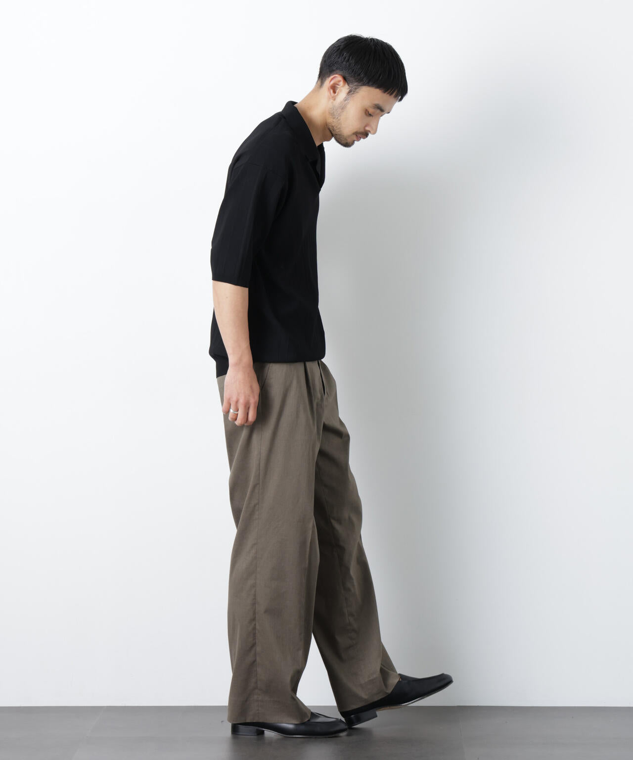 「ASSEMBLANC」リネンミックス1タックトラウザーズ(セットアップ可) 6686127230