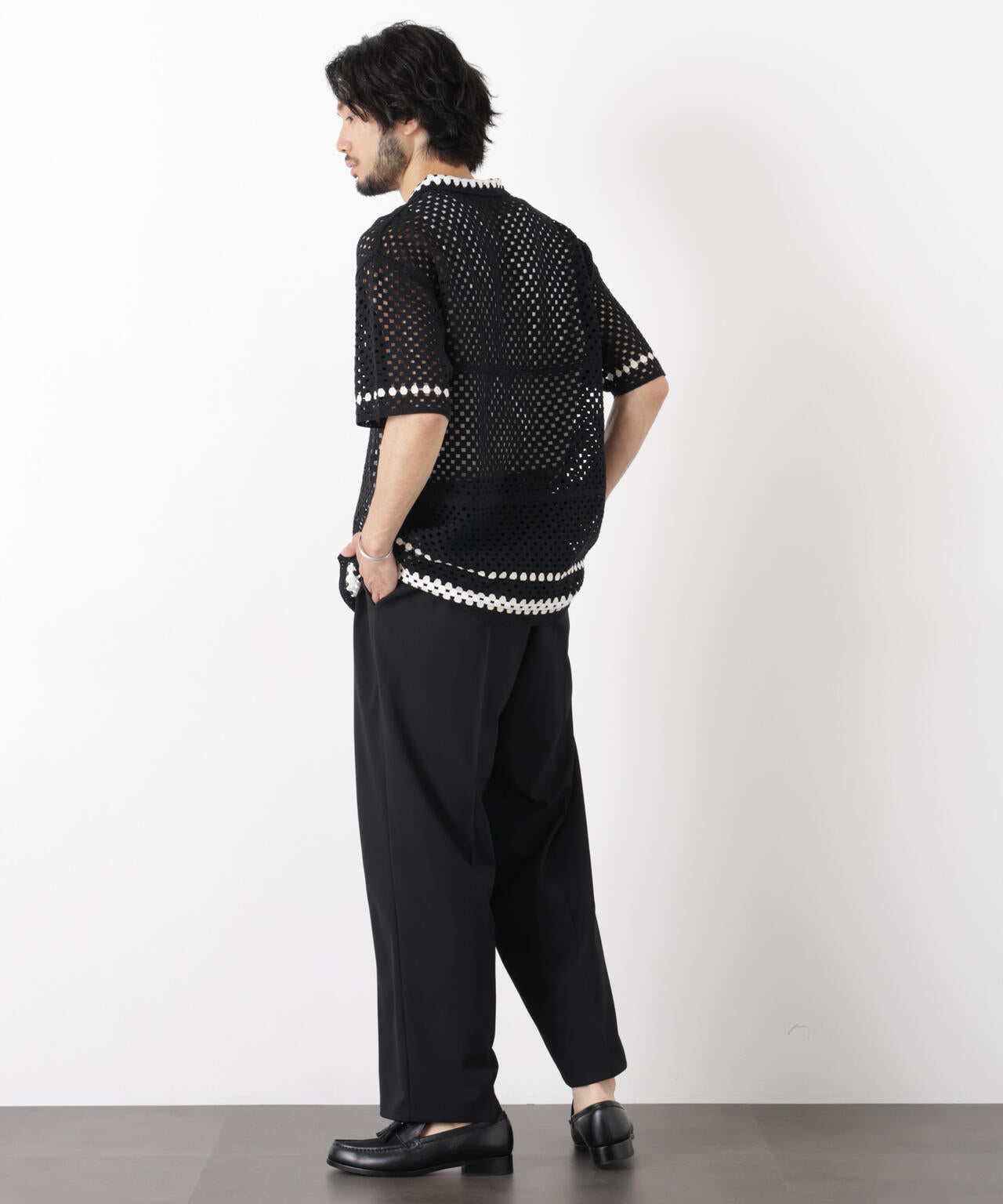 「OtoNANO」 大人のワイドパンツ Reflax(R) ドライオックス/吸水速乾(セットアップ可) 6686127233
