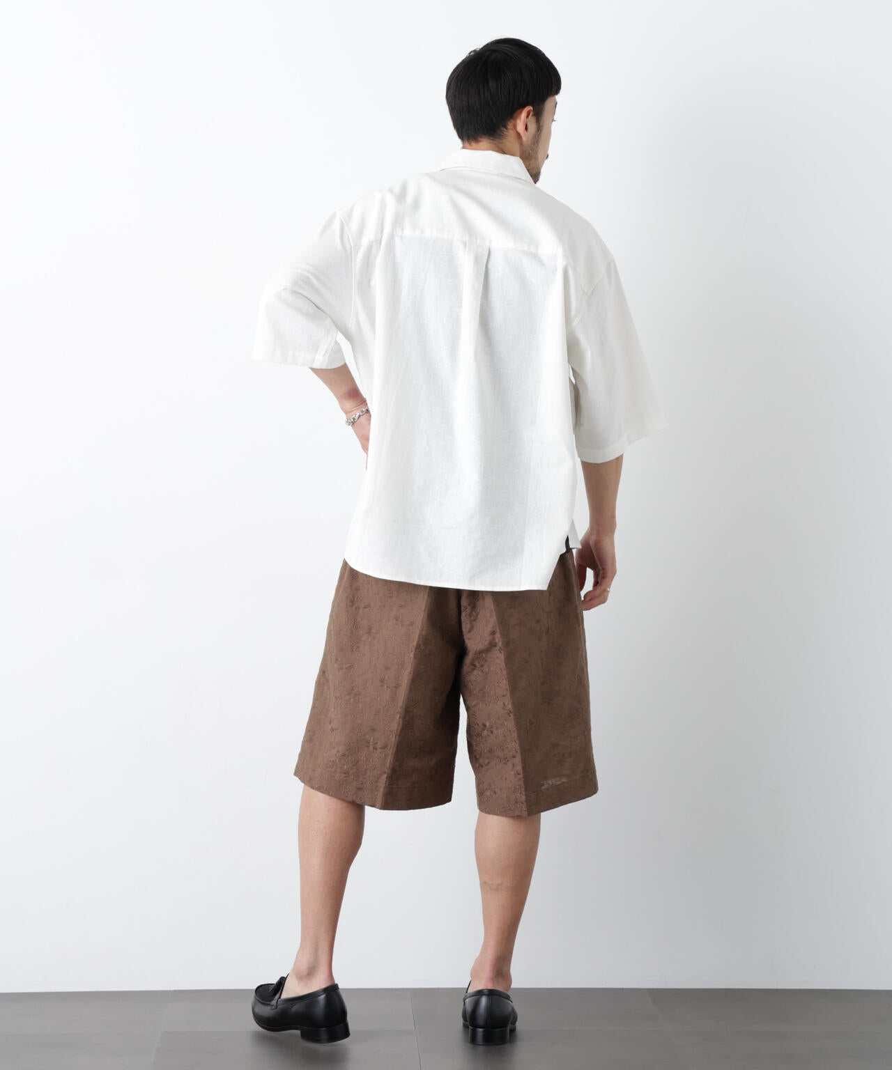 「OtoNANO」×masoret 総柄刺繍ショートパンツ(セットアップ可) 6686128203