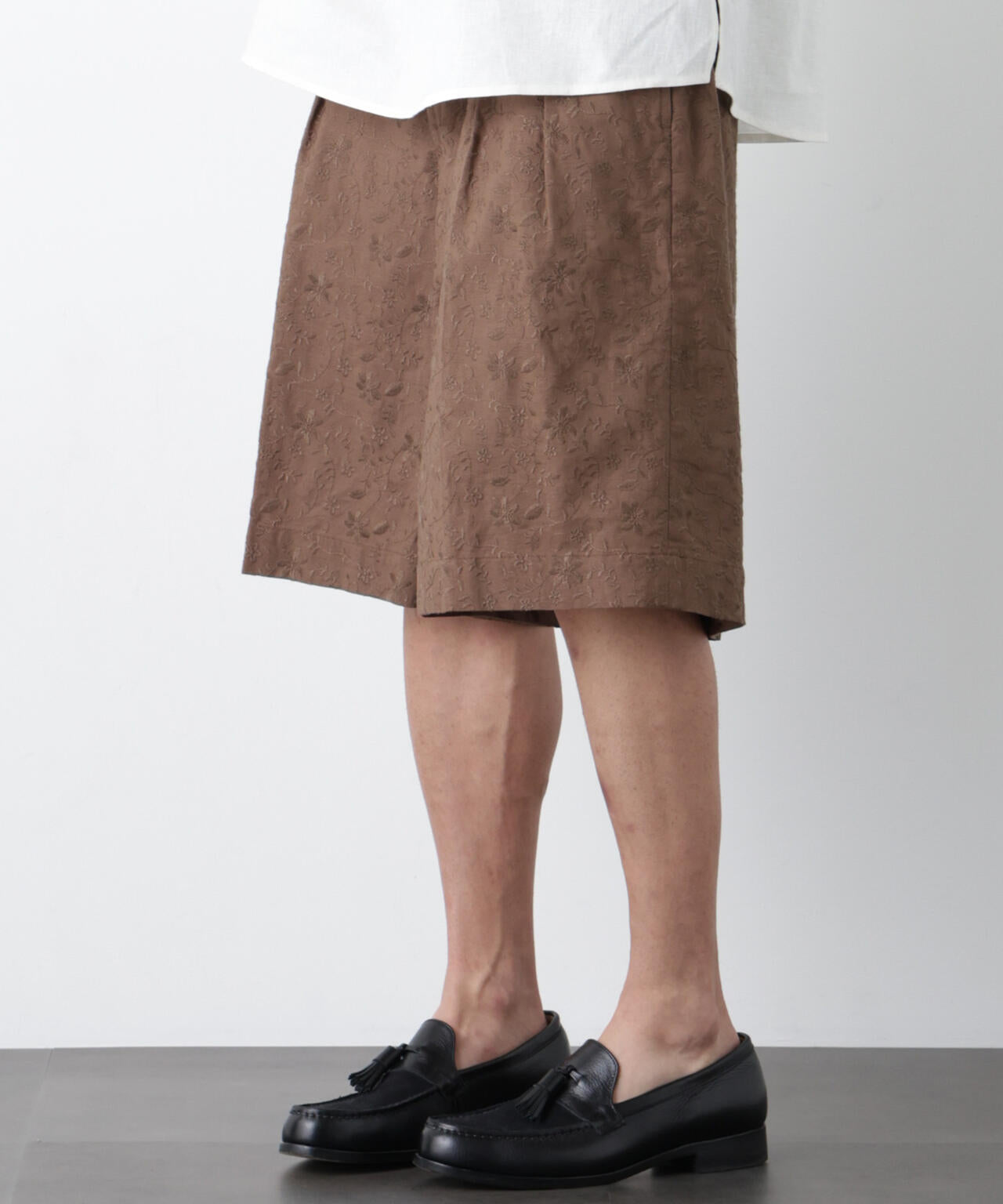 「OtoNANO」×masoret 総柄刺繍ショートパンツ(セットアップ可) 6686128203