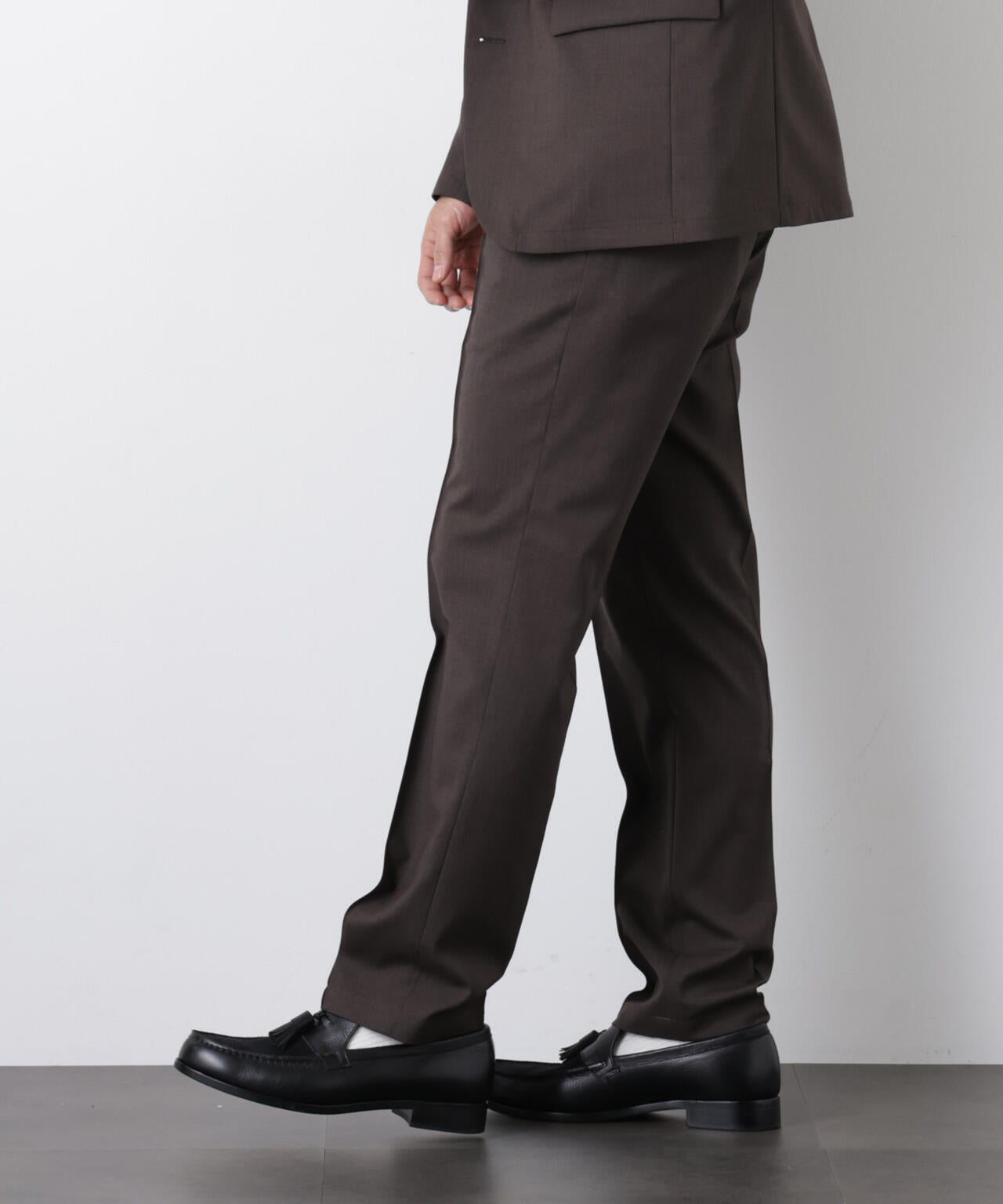 「DamerinoSelect」JAPANfabricウールストレッチパンツ(セットアップ可) 6686129201