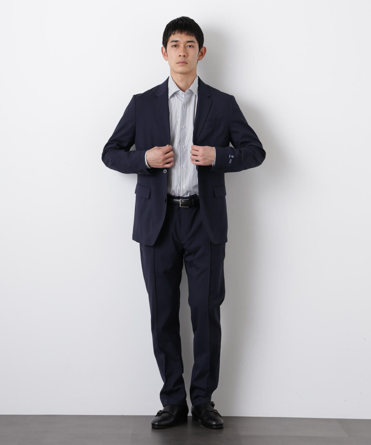 「DamerinoSelect」JAPANfabricウールストレッチパンツ(セットアップ可) 6686129201
