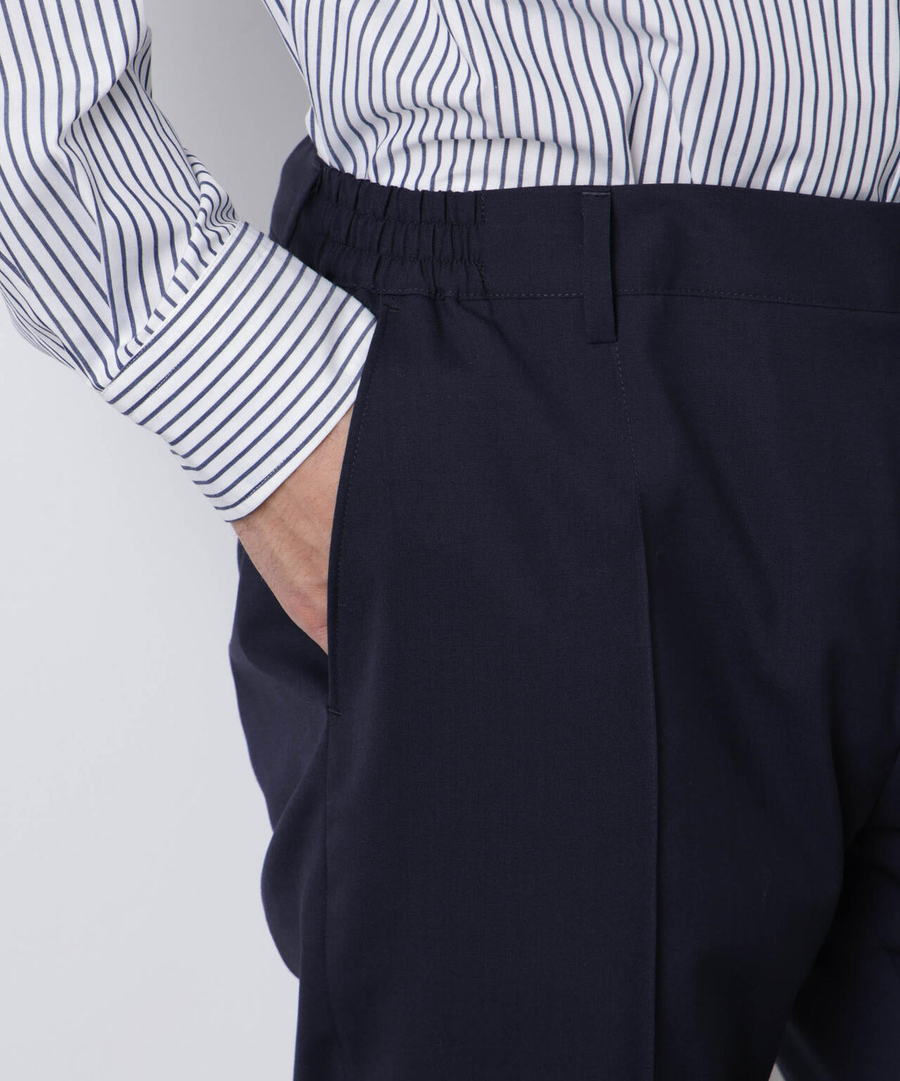 「DamerinoSelect」JAPANfabricウールストレッチパンツ(セットアップ可) 6686129201