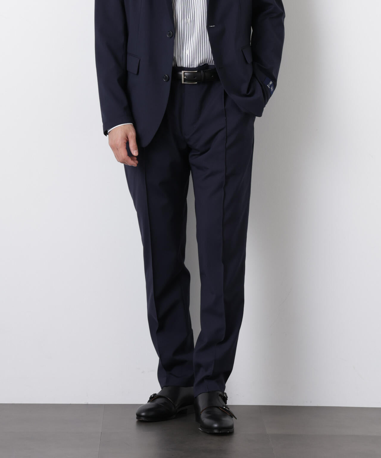 「DamerinoSelect」JAPANfabricウールストレッチパンツ(セットアップ可) 6686129201
