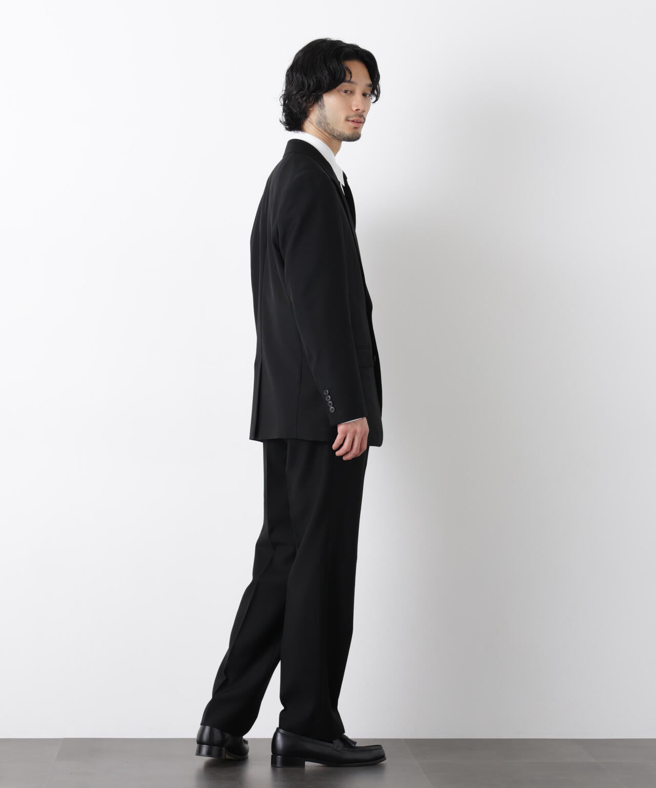 「Damerino Formal」 ブラックフォーマルオールシーズンパンツ(セットアップ可) 6686129205