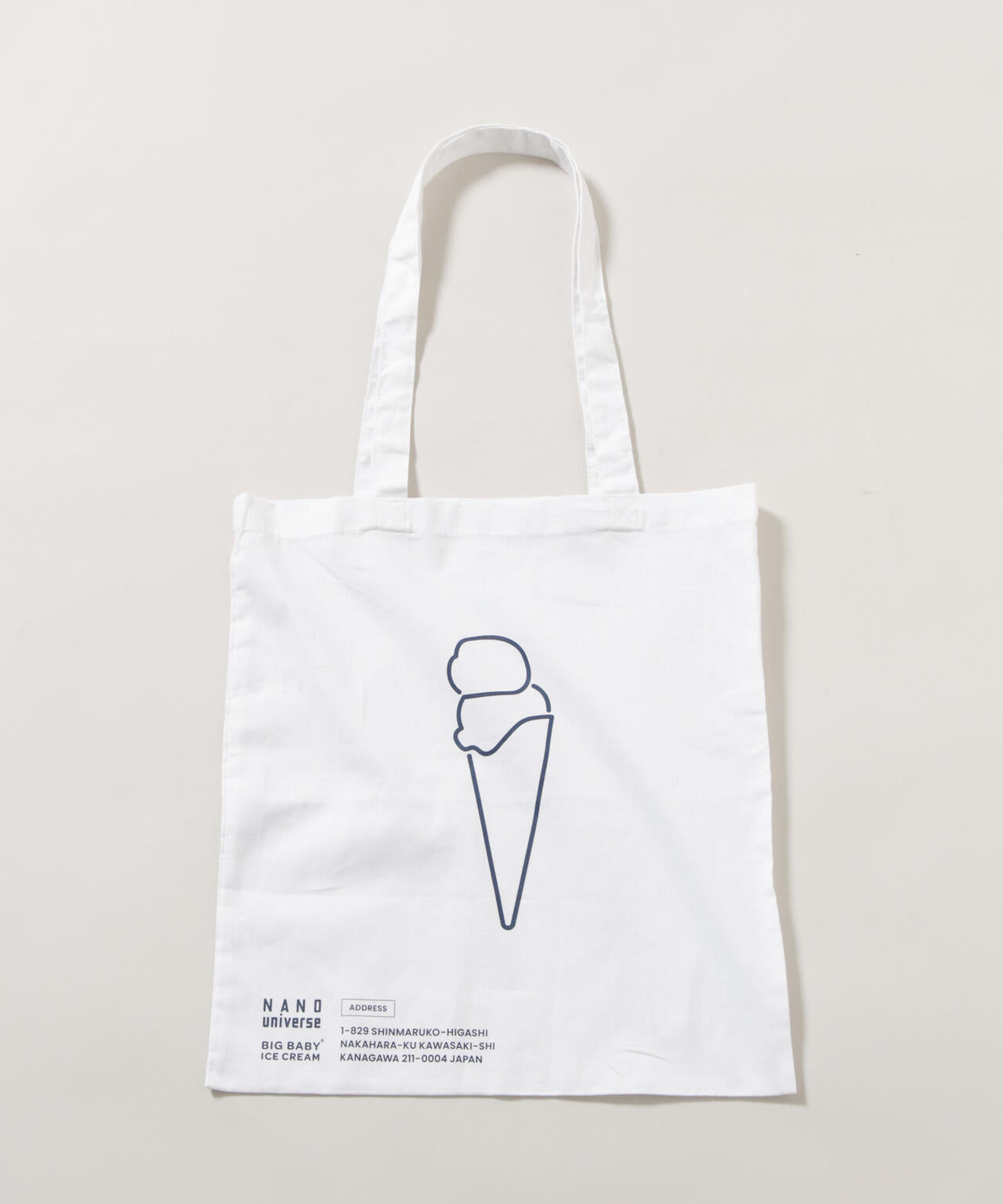 BIG BABY ICE CREAM×NANO universe スーベニアトートバッグ 6686132203