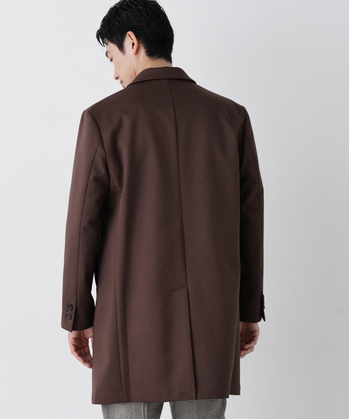 DOWN FABRIC チェスターフィールドコート 6686211207