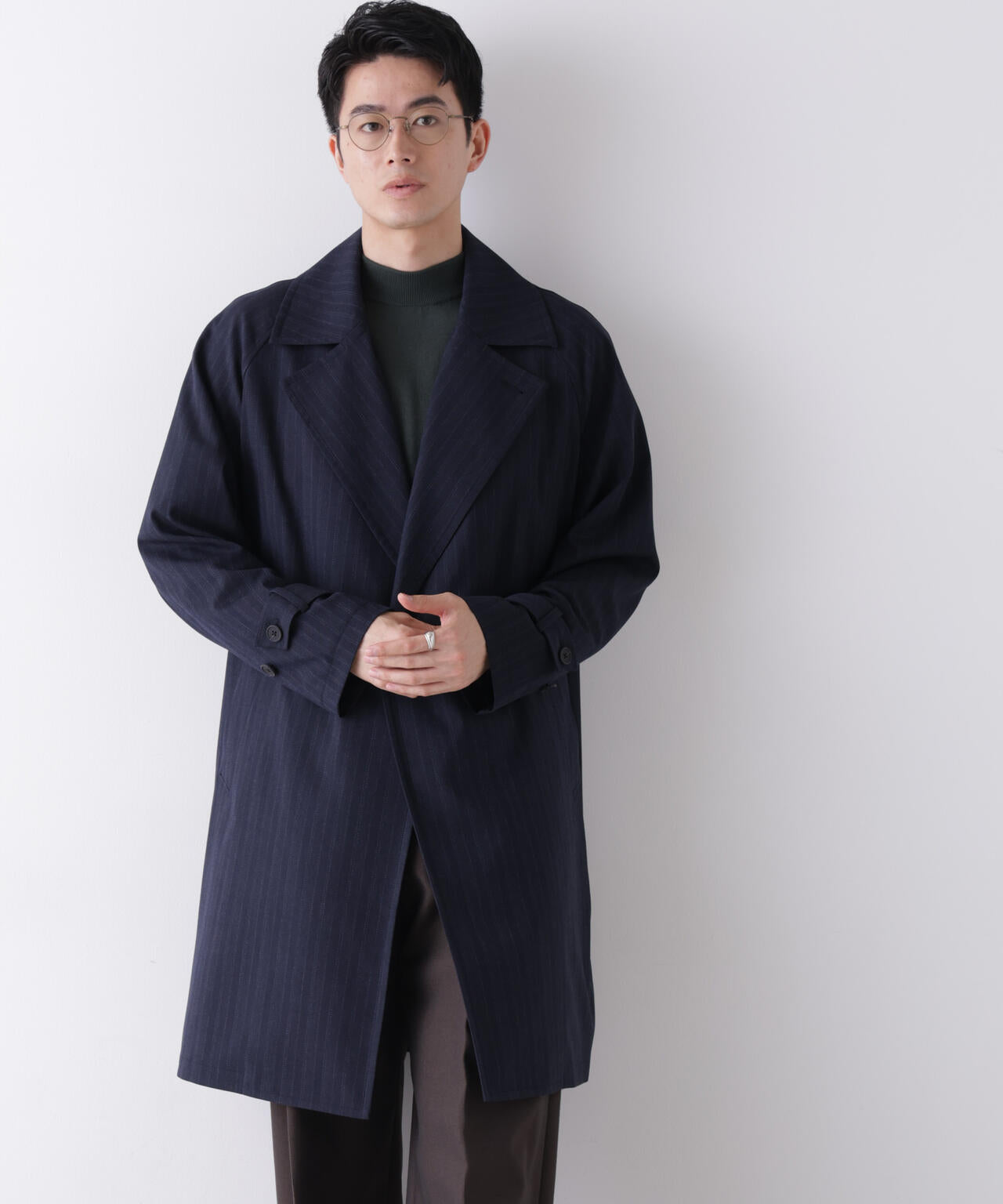 「DELEGANT」 ダブルブレストコート 6686211208
