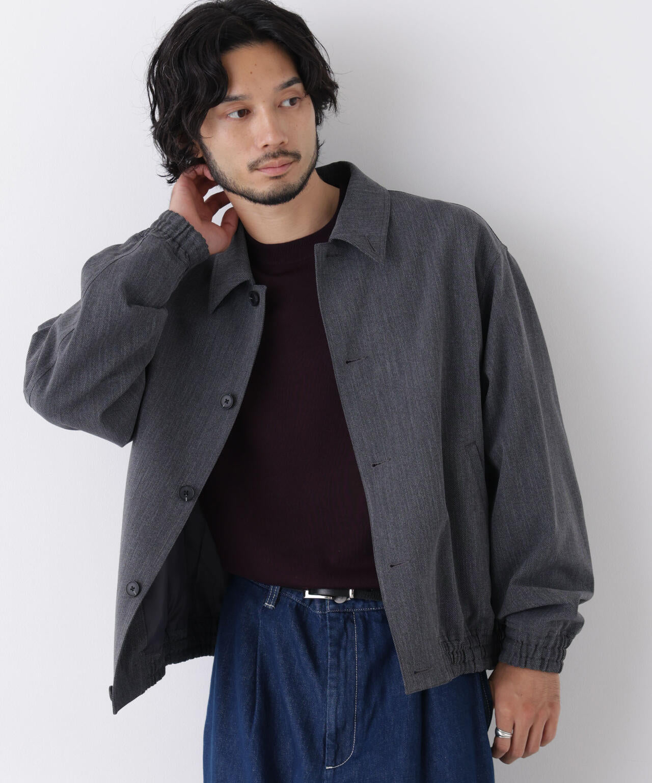 「DELEGANT」 クロップドコーチジャケット(セットアップ可) 6686212203