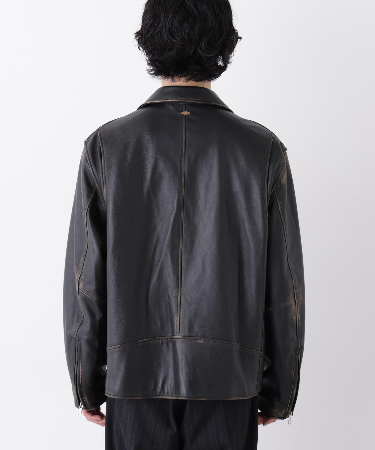 「ASSEMBLANC」 レザーダブルライダース 6686213201