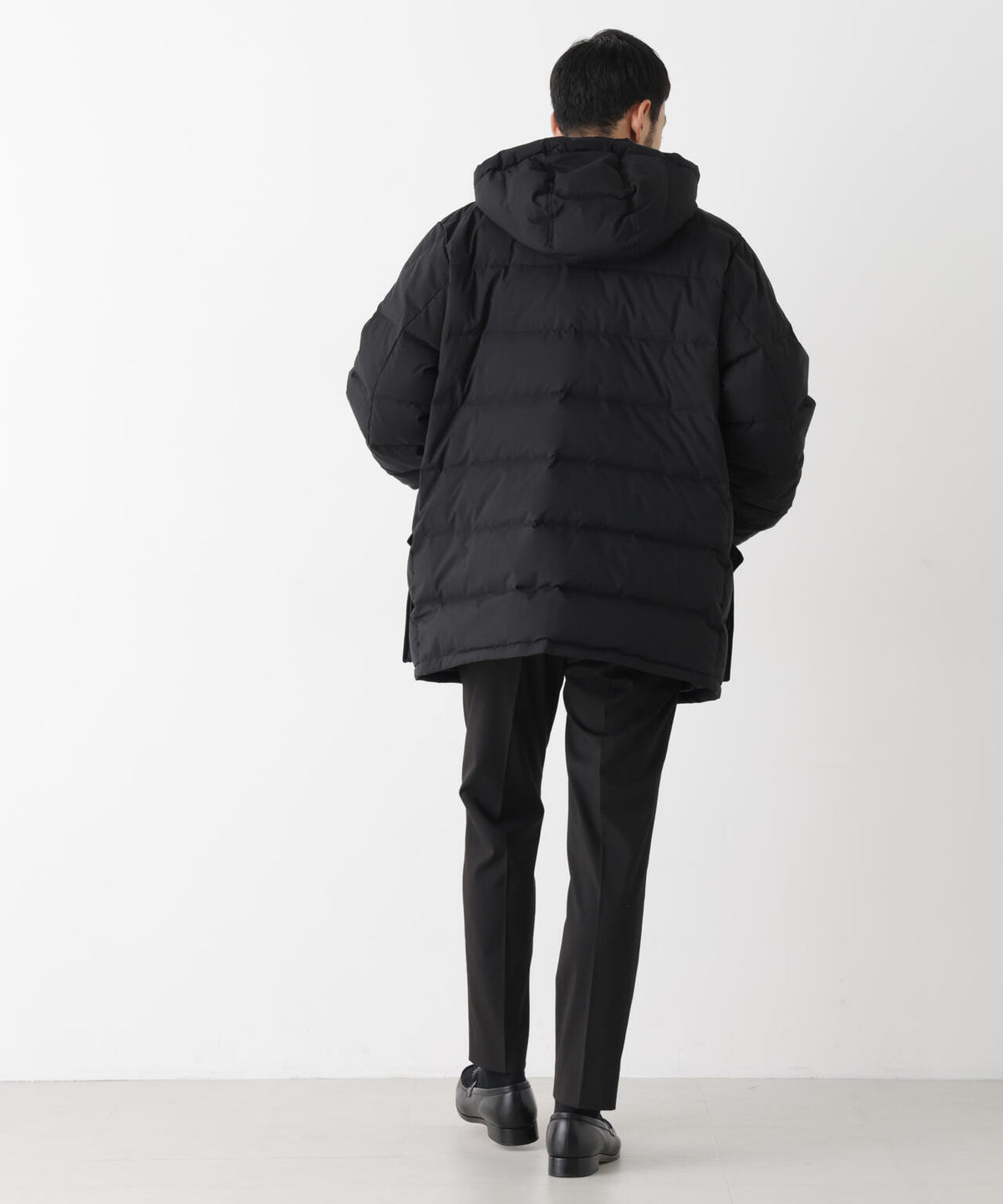 ALLIED FEATHER+DOWN ステッチミドルダウン フード脱着/撥水 6686214202