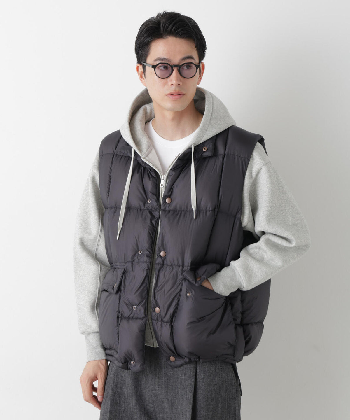 「nagoune」anewdown(R) 別注スーパーライトNダウンベスト 6686214210