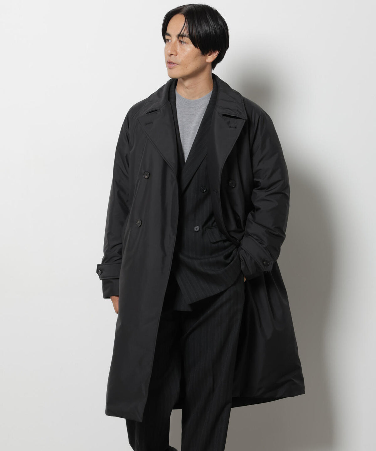 「ASSEMBLANC」 「西川ダウン(R)」 トレンチコート 6686214212