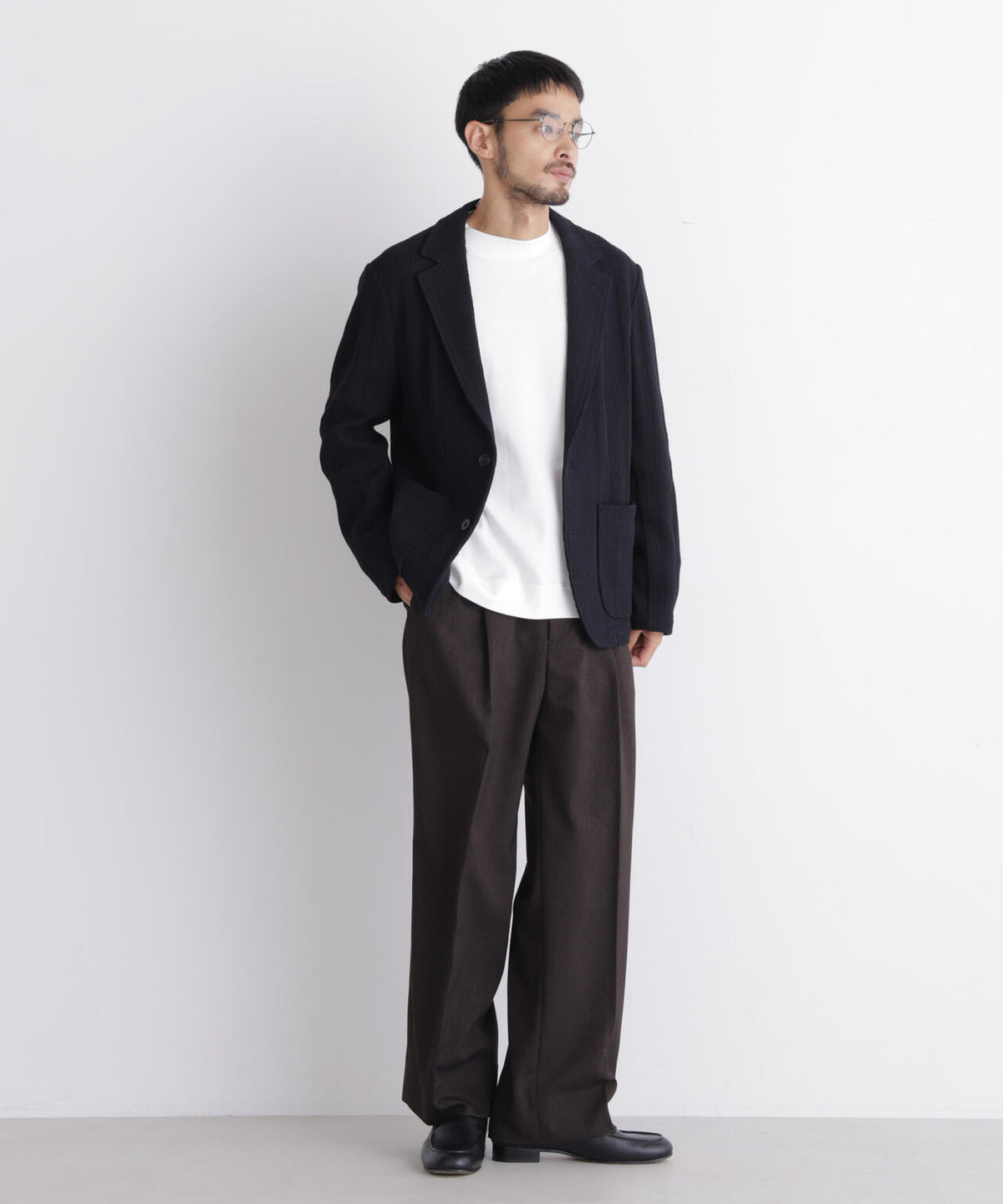 「DamerinoJacket」TEXBRID(R) リンクスストライプジャージージャケット 6686216202