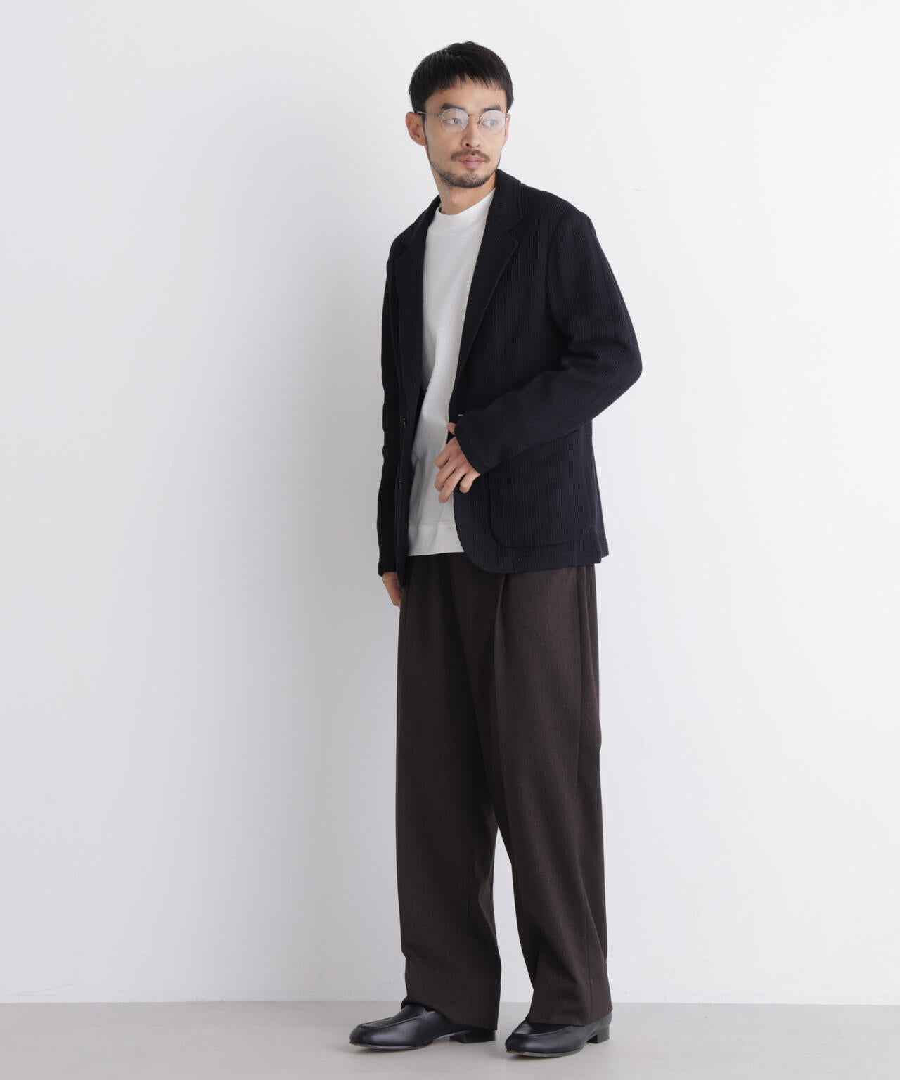 【大人気セットアップ】「DamerinoJacket」TEXBRID(R) リンクスストライプジャージージャケット 6686216202