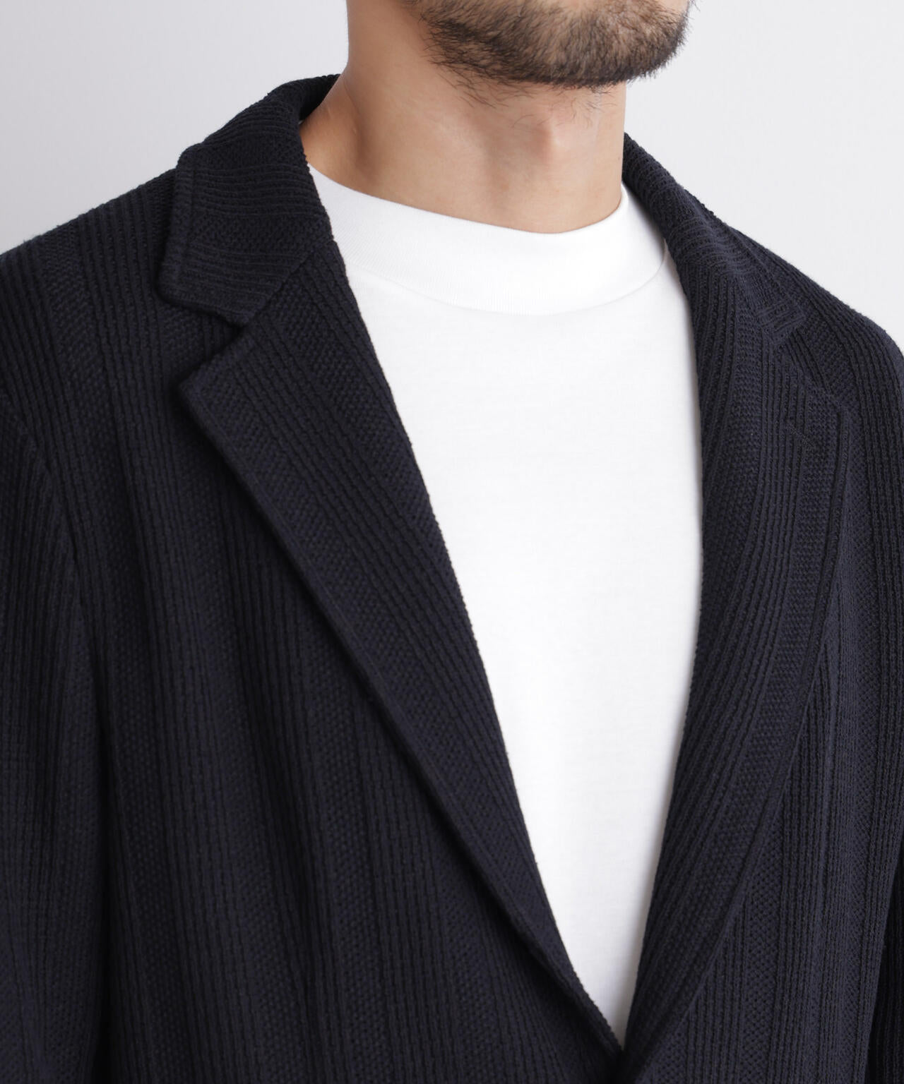 【大人気セットアップ】「DamerinoJacket」TEXBRID(R) リンクスストライプジャージージャケット 6686216202