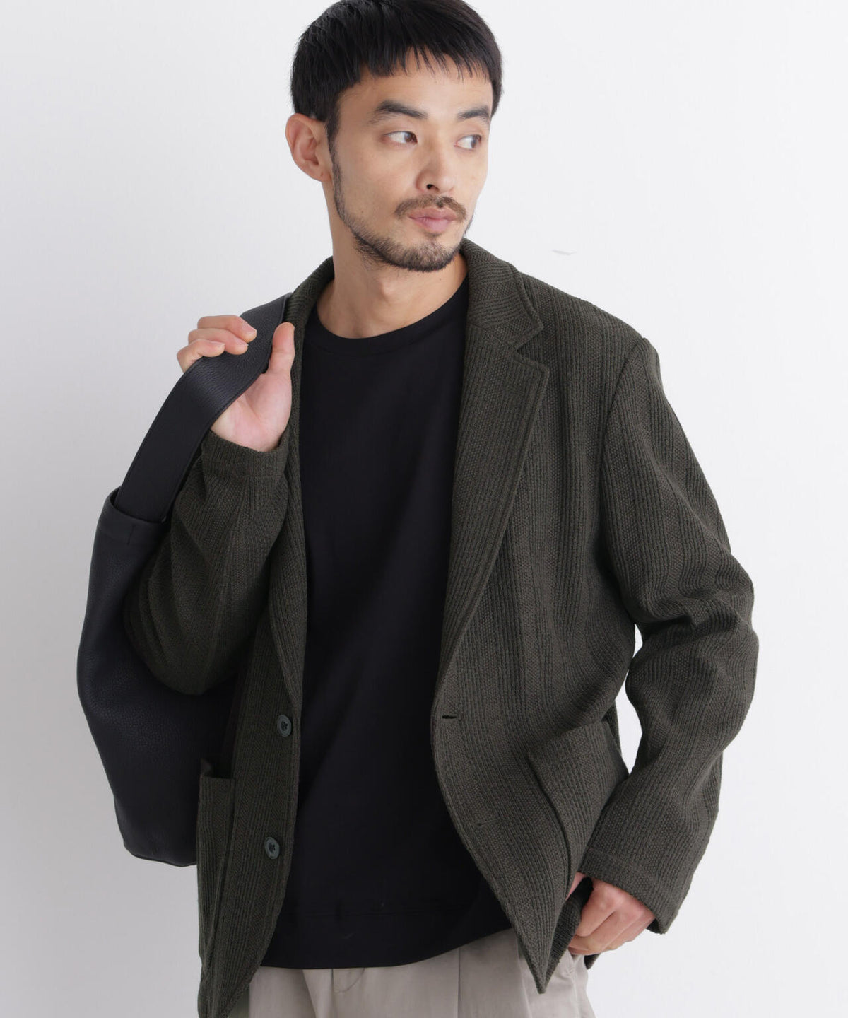「DamerinoJacket」TEXBRID(R) リンクスストライプジャージージャケット 6686216202