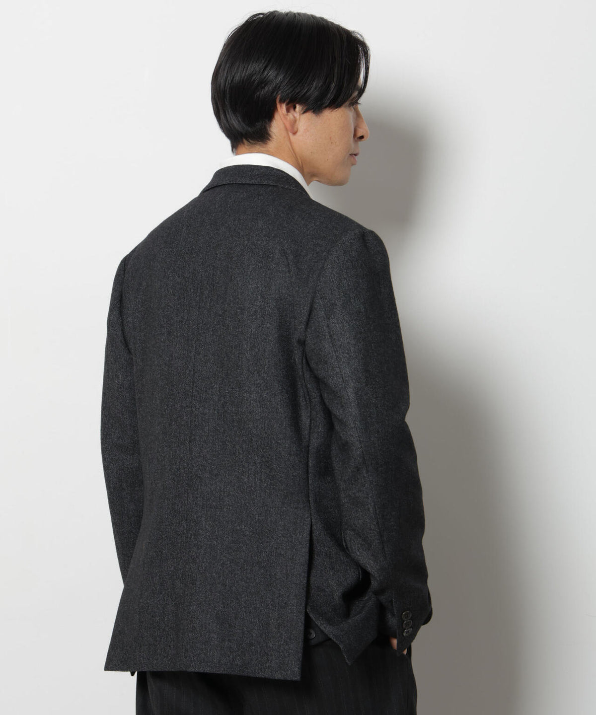 「DamerinoJacket」 カシミヤミックスウォッシャブルツイードジャケット 6686216205
