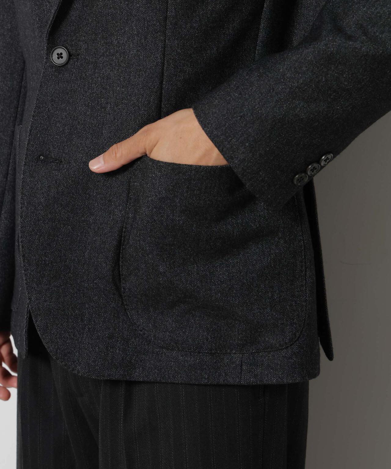 「DamerinoJacket」 カシミヤミックスウォッシャブルツイードジャケット 6686216205