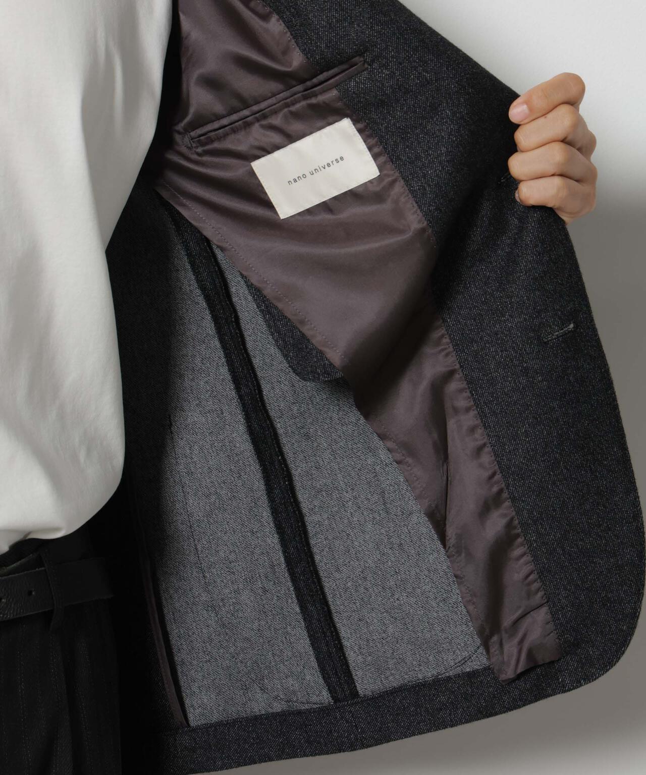 「DamerinoJacket」 カシミヤミックスウォッシャブルツイードジャケット 6686216205