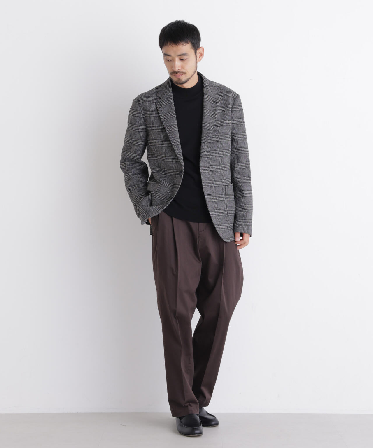 「DamerinoJacket」LANATEC(R) グレンチェックツイードジャケット 6686216206