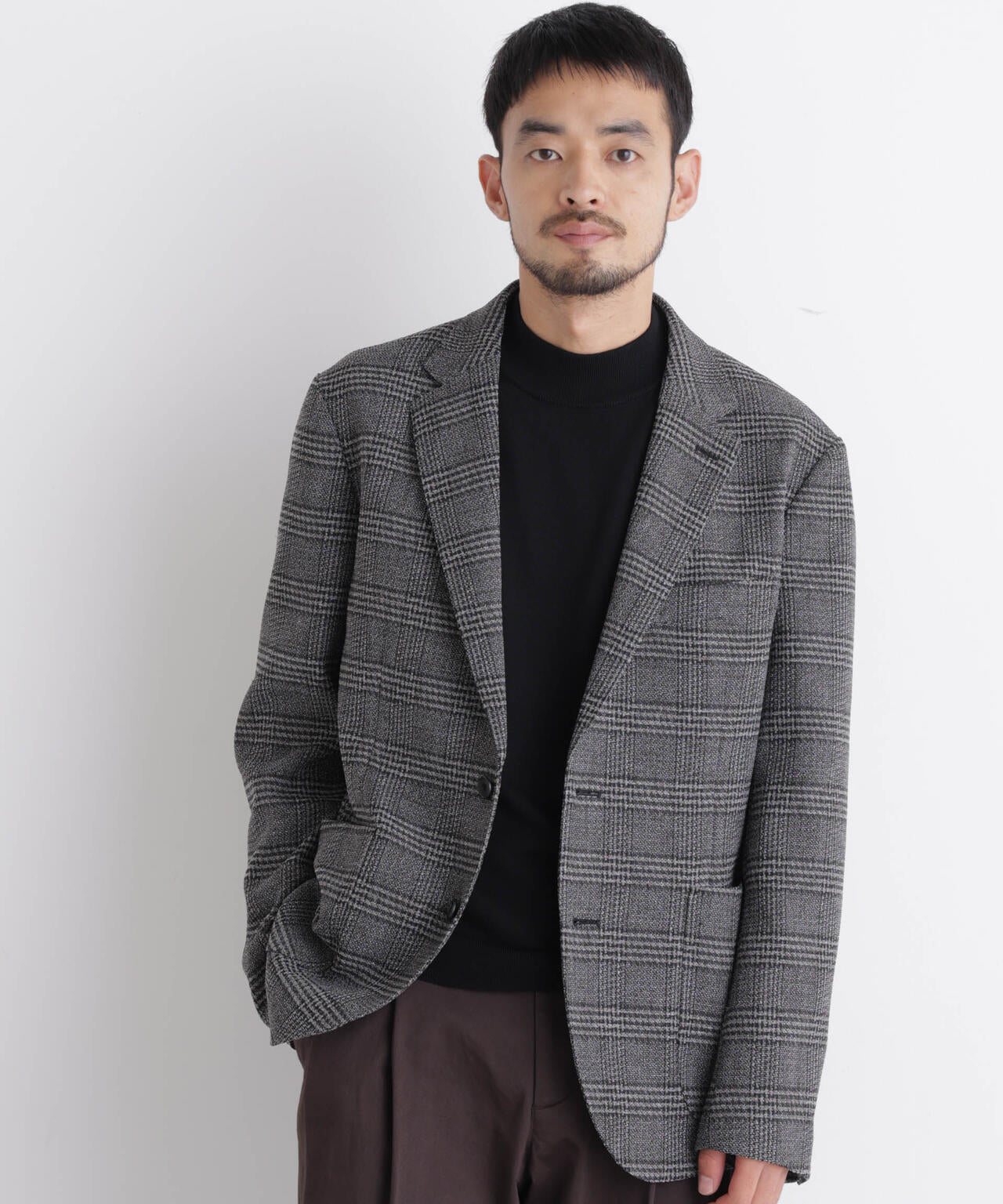 「DamerinoJacket」LANATEC(R) グレンチェックツイードジャケット 6686216206