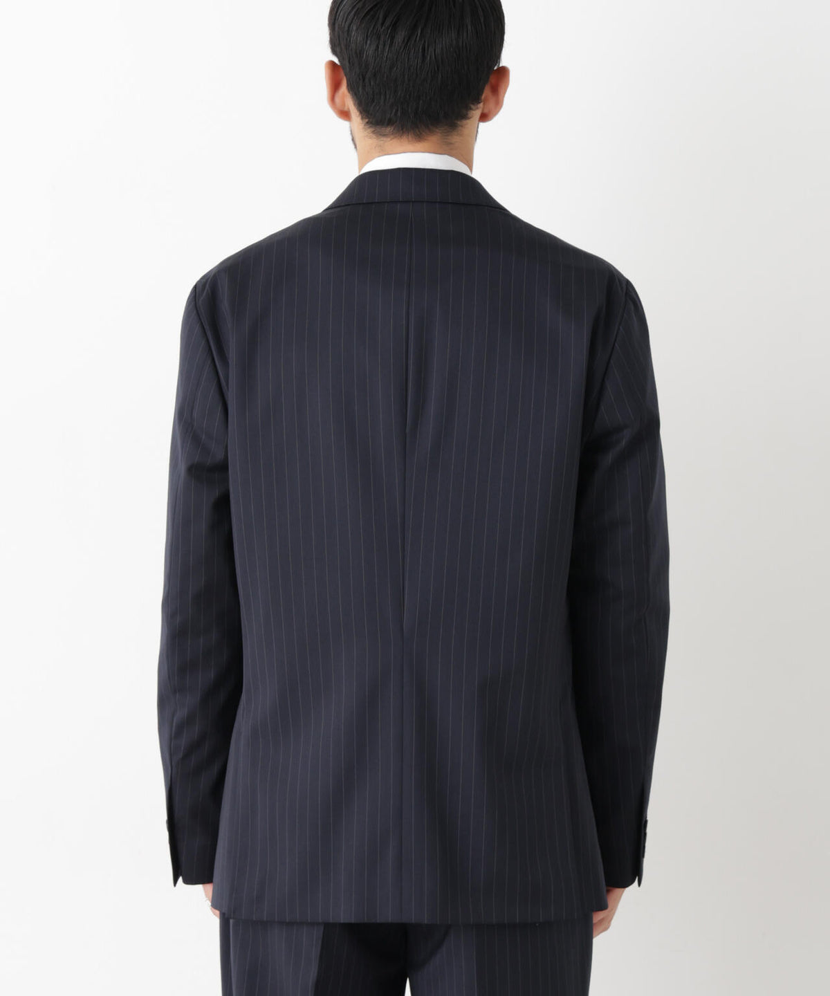 【形態安定】「DamerinoFormal」ウールPペンシルストライプJK/WASHABLE(セットアップ可) 6686217201