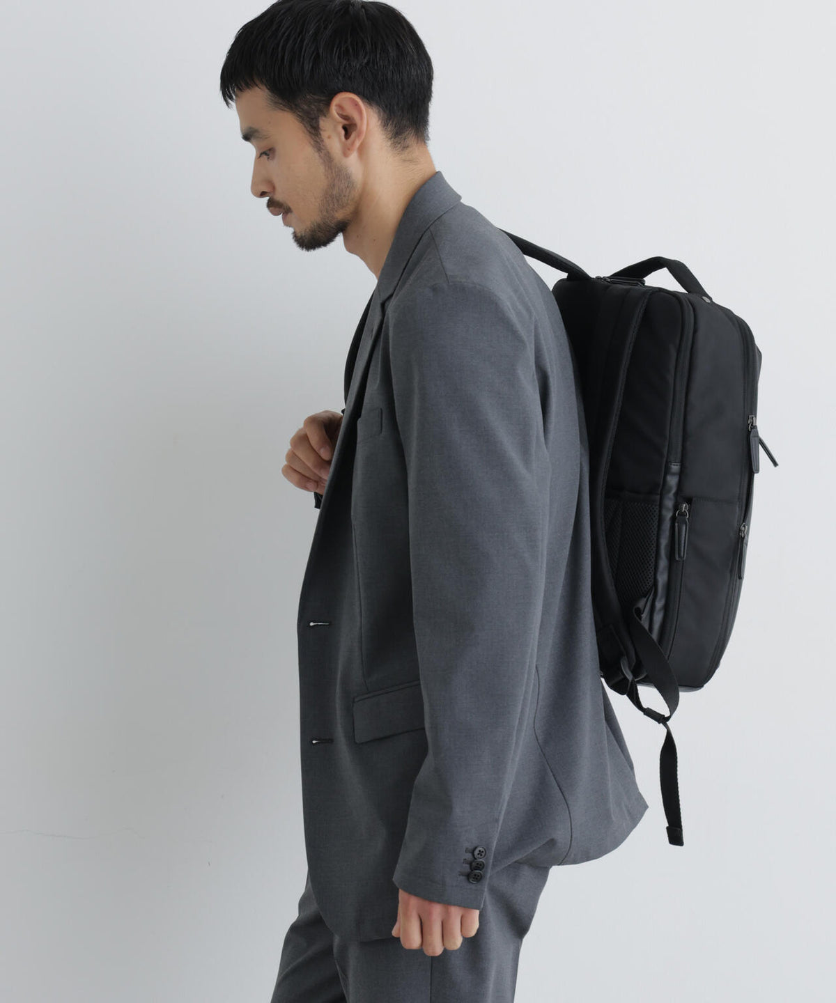 【ストレッチ/マシンウォッシャブル】「Damerino」ウールライクトロストレッチセットアップ/WASHABLE 6686218201
