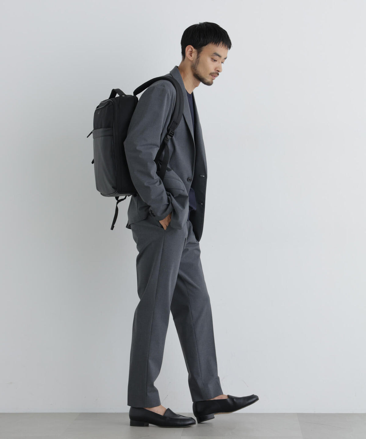 【ストレッチ/マシンウォッシャブル】「Damerino」ウールライクトロストレッチセットアップ/WASHABLE 6686218201
