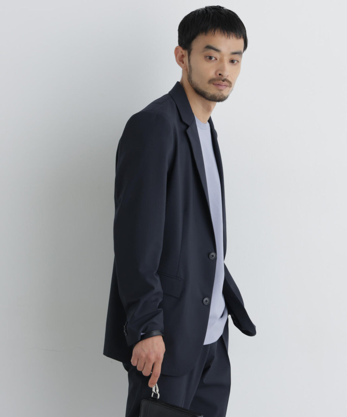 【ストレッチ/マシンウォッシャブル】「Damerino」ウールライクトロストレッチセットアップ/WASHABLE 6686218201