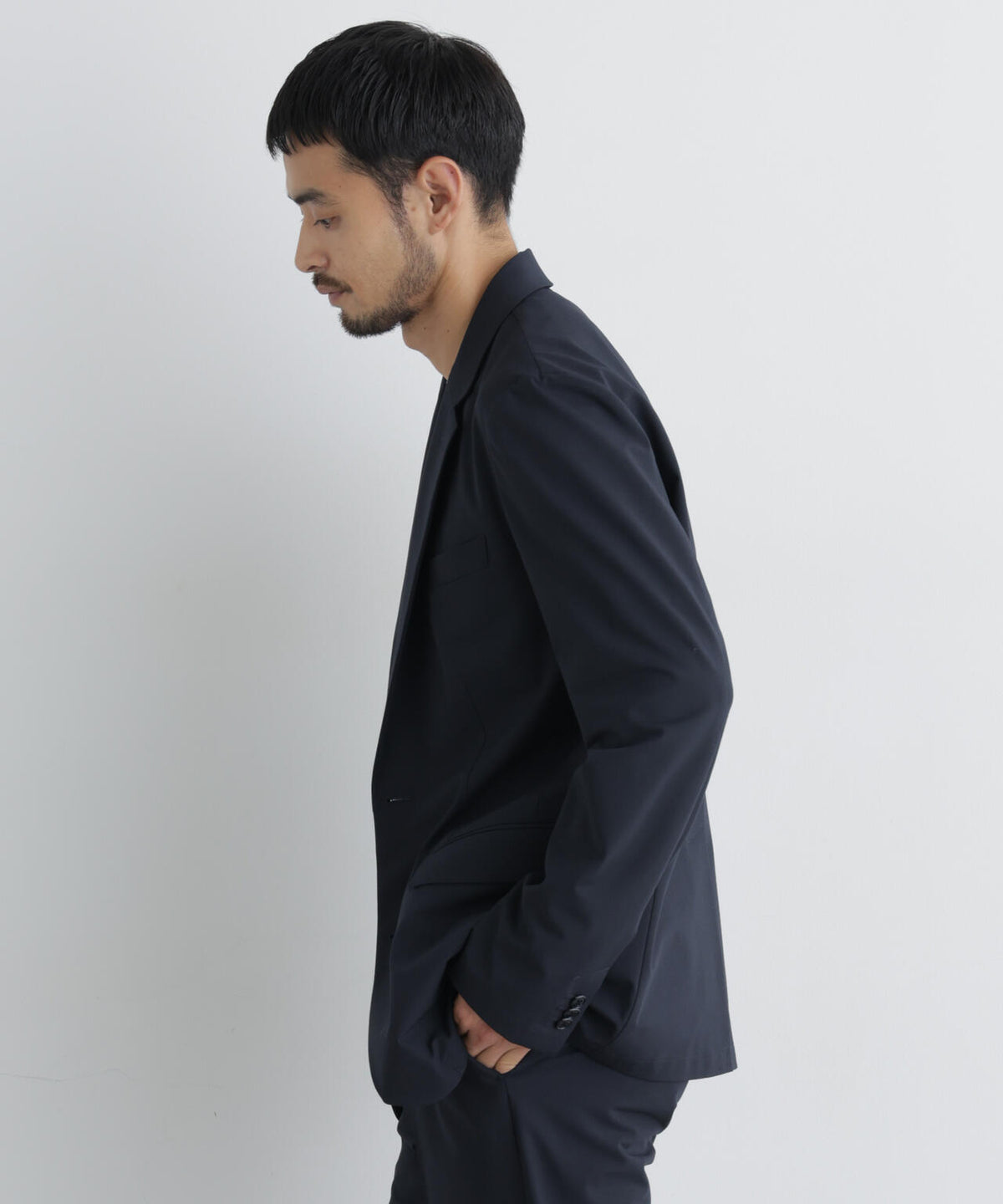 【ストレッチ/マシンウォッシャブル】「Damerino」ウールライクトロストレッチセットアップ/WASHABLE 6686218201
