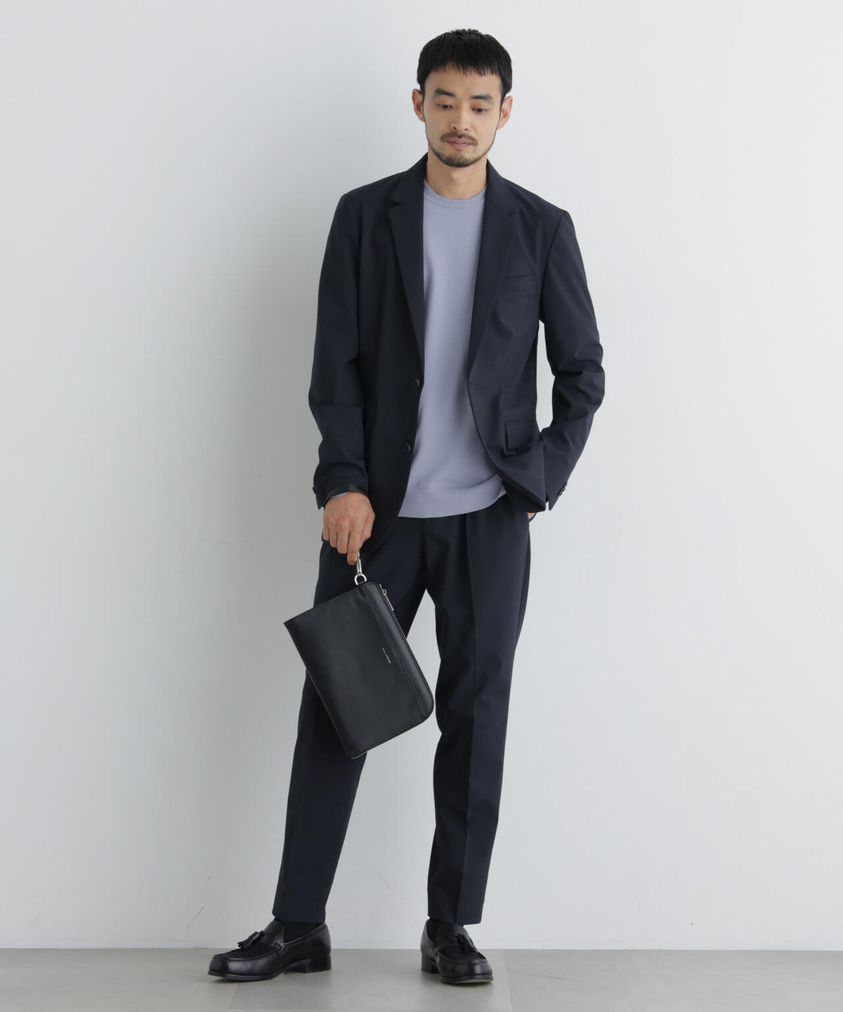 【ストレッチ/マシンウォッシャブル】「Damerino」ウールライクトロストレッチセットアップ/WASHABLE 6686218201