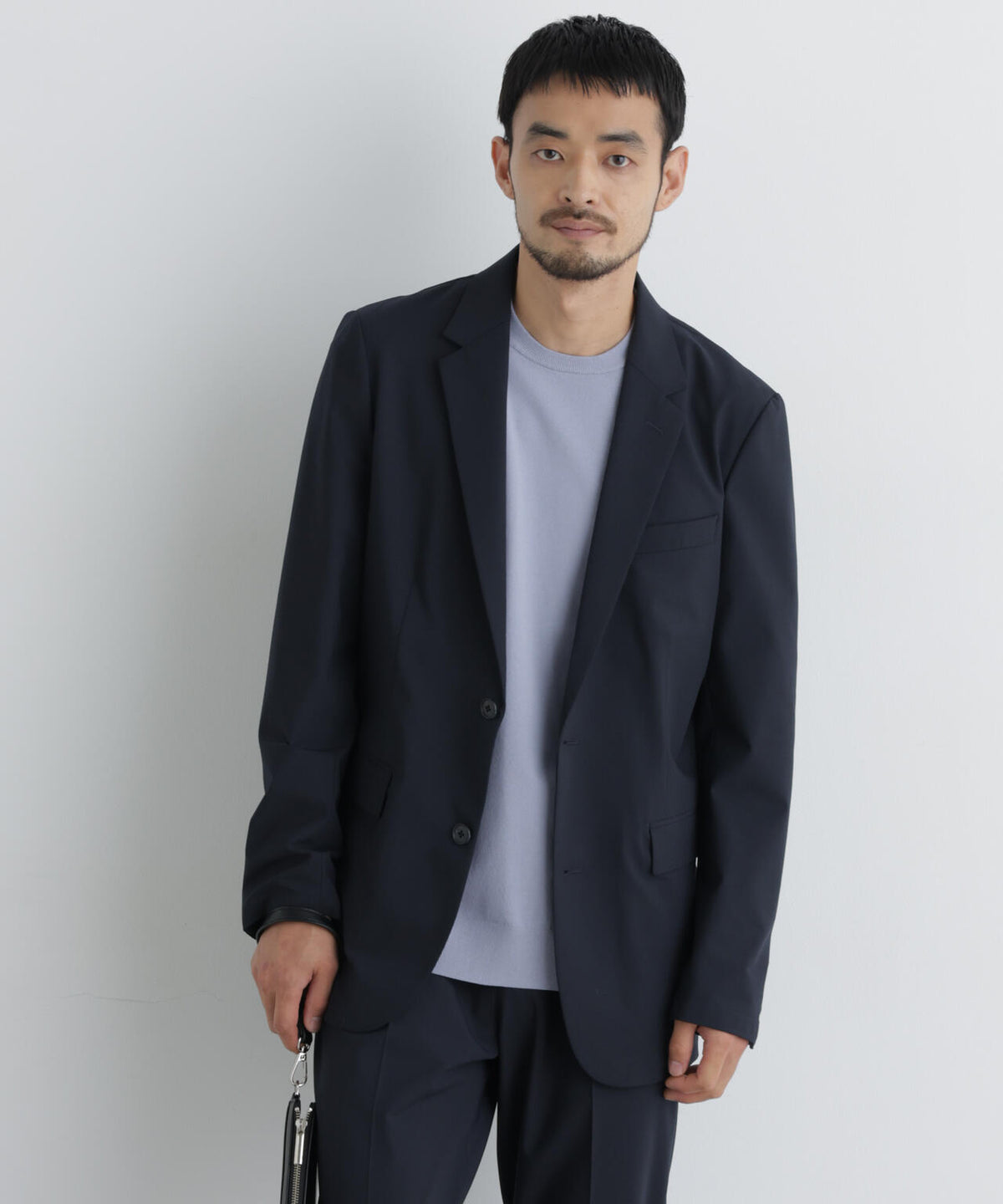 【ストレッチ/マシンウォッシャブル】「Damerino」ウールライクトロストレッチセットアップ/WASHABLE 6686218201