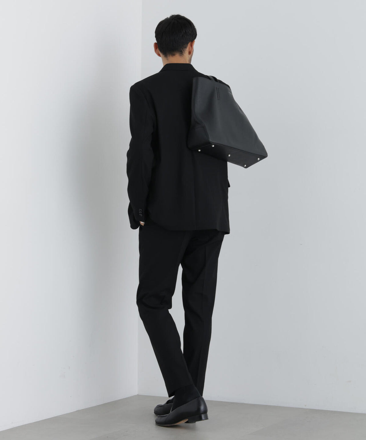 【ストレッチ/マシンウォッシャブル】「Damerino」 T/Rスラブストレッチセットアップ/WASHABLE 6686218202