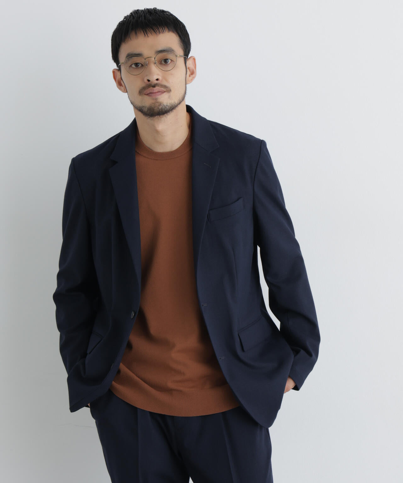 【大人気セットアップ】「Damerino」 T/Rスラブストレッチセットアップ/WASHABLE 6686218202