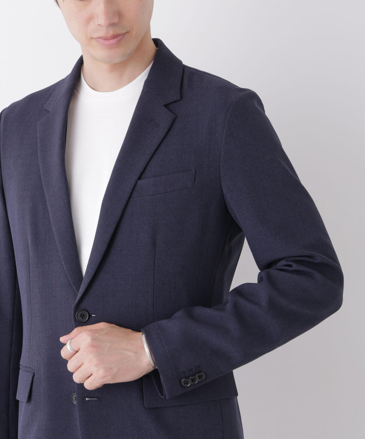 【大人気セットアップ】「Damerino」メランジエアシャークストレッチセットアップ/WASHABLE 6686218204