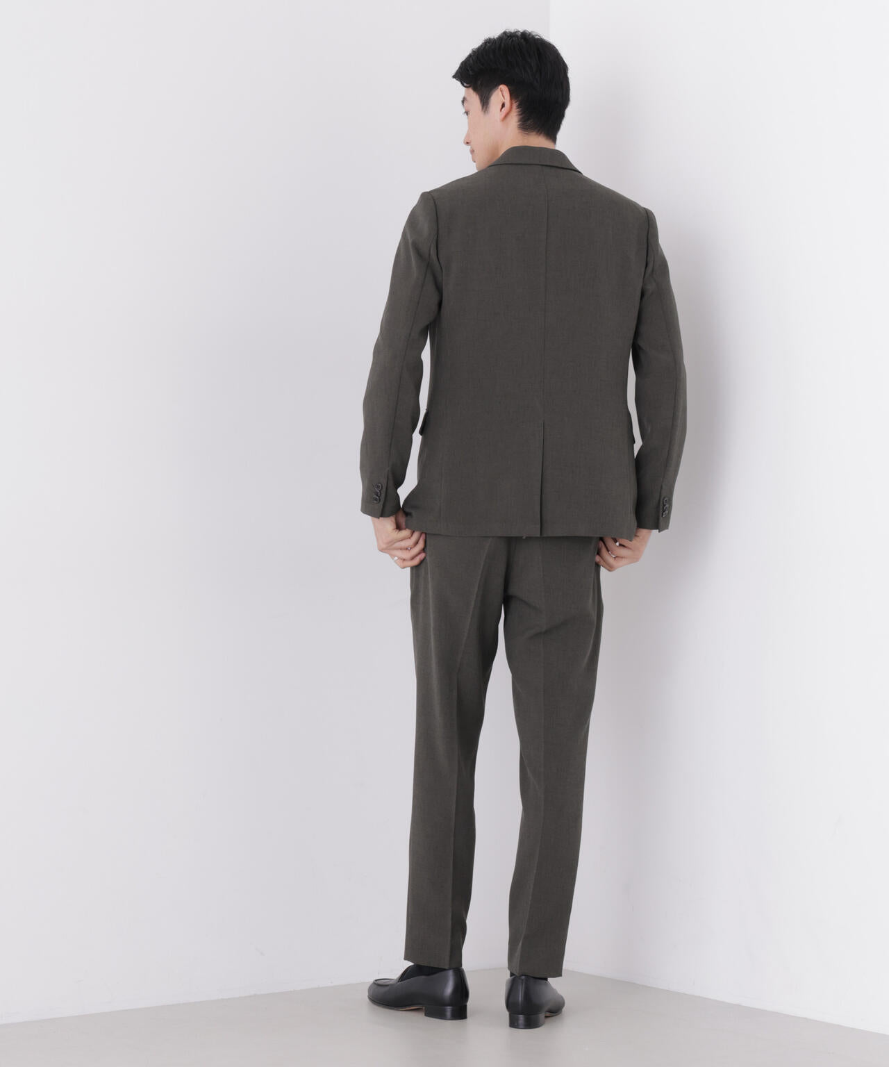 【大人気セットアップ】「Damerino」メランジエアシャークストレッチセットアップ/WASHABLE 6686218204