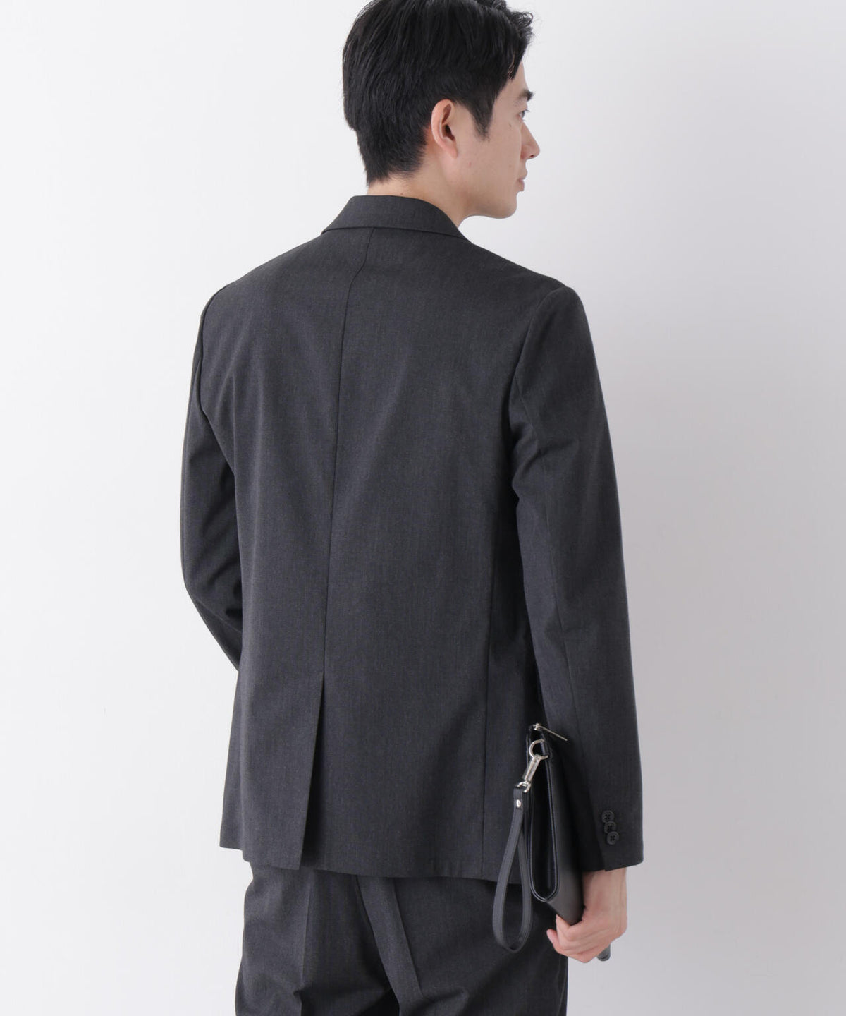 【形態安定】「Damerino」CARREMAN T/R ピンヘッドストレッチセットアップ 6686218205