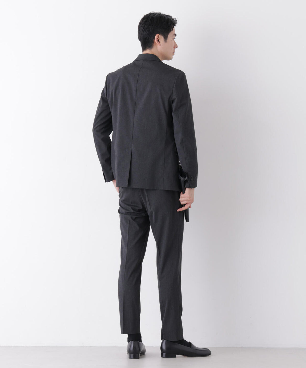 【形態安定】「Damerino」CARREMAN T/R ピンヘッドストレッチセットアップ 6686218205