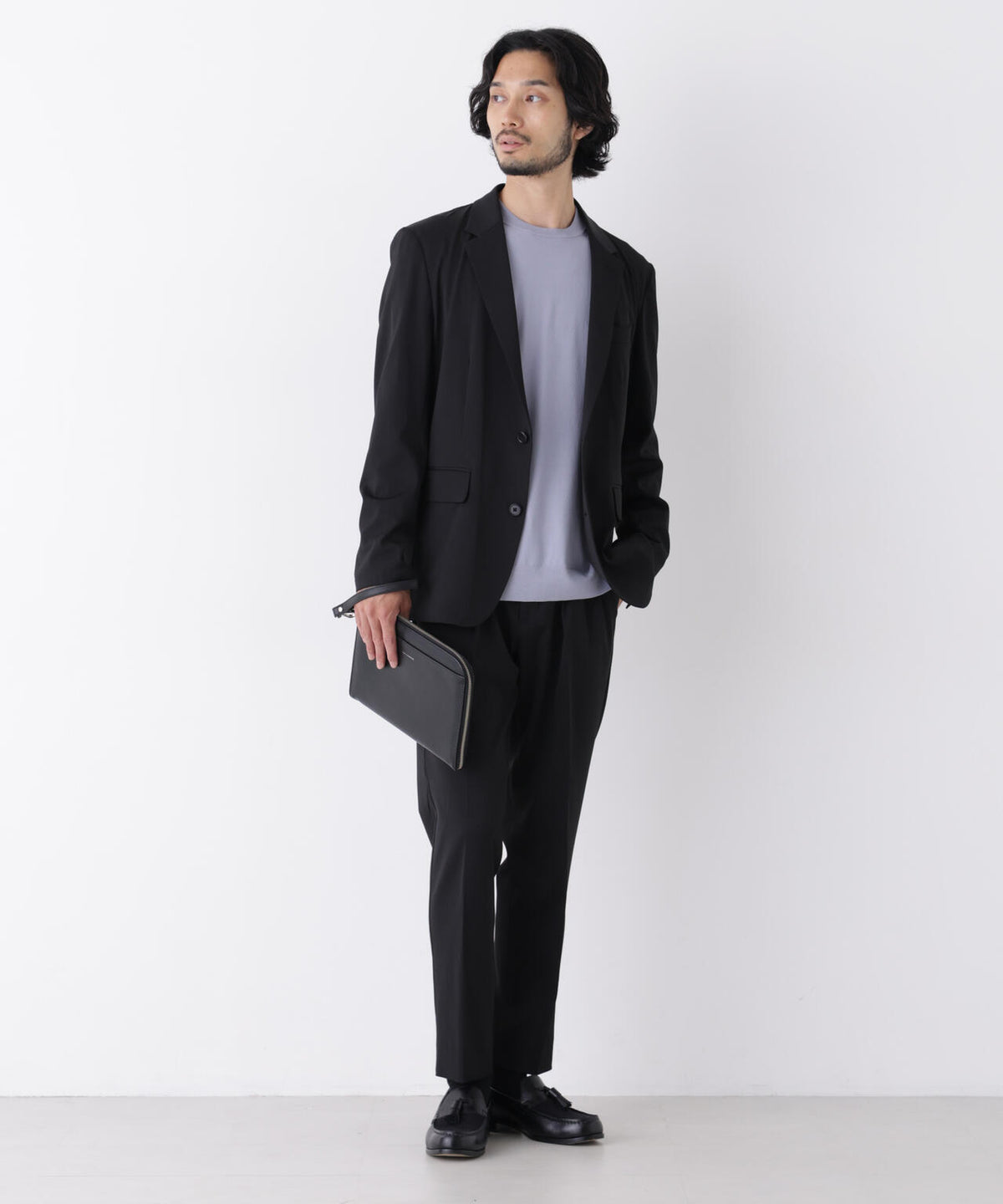 【オールシーズン対応可能】「Damerino」T/R パウダリー2WAYストレッチセットアップ 6686218207
