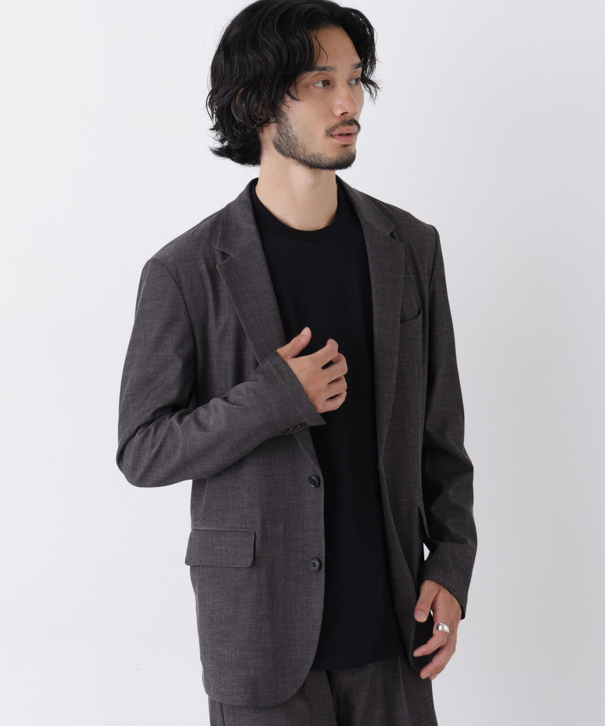 【オールシーズン対応可能】「Damerino」T/R パウダリー2WAYストレッチセットアップ 6686218207