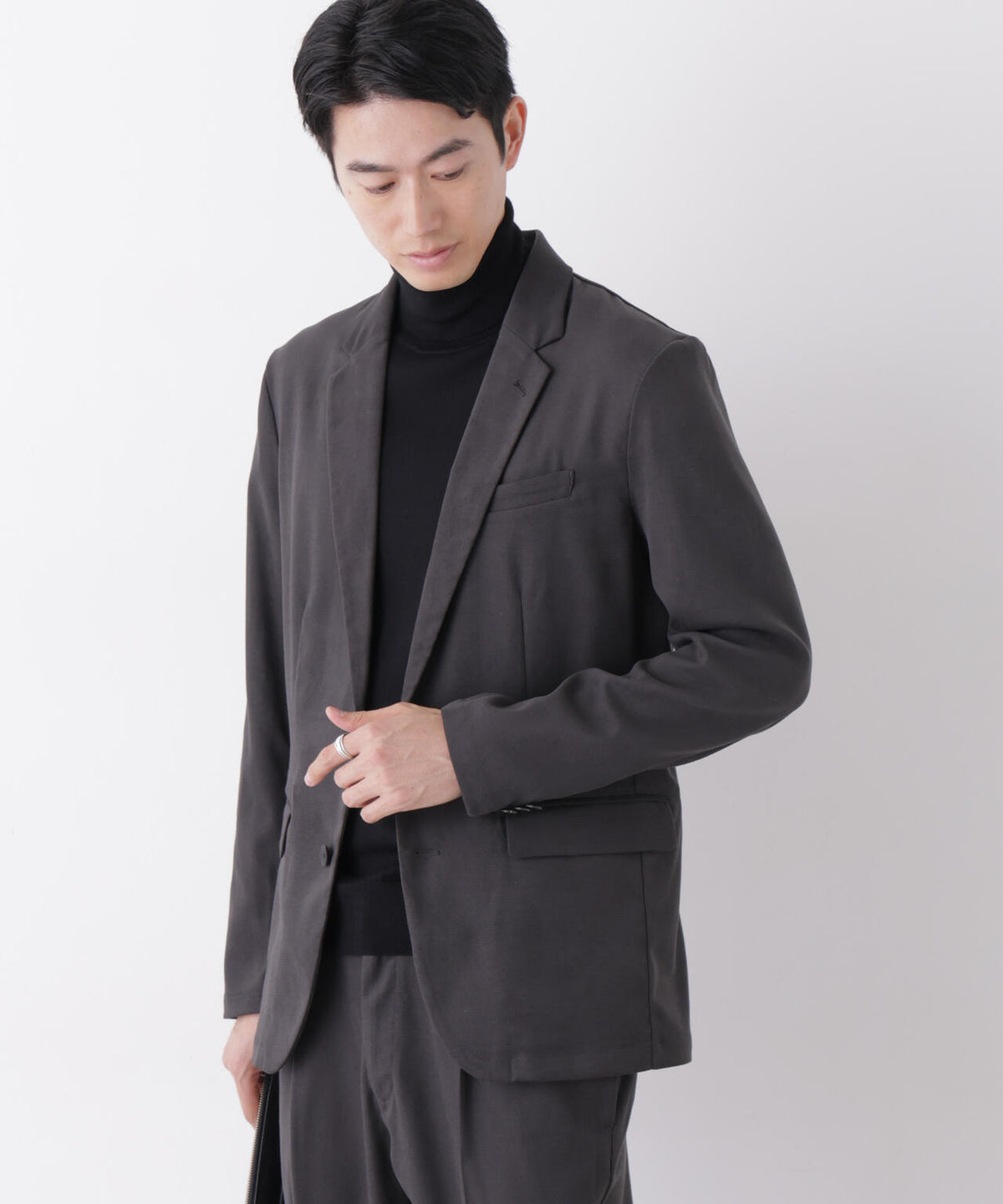 【防シワ/ストレッチ】「DamerinoPack」JetSetterウォームツイルセットアップ 6686218210