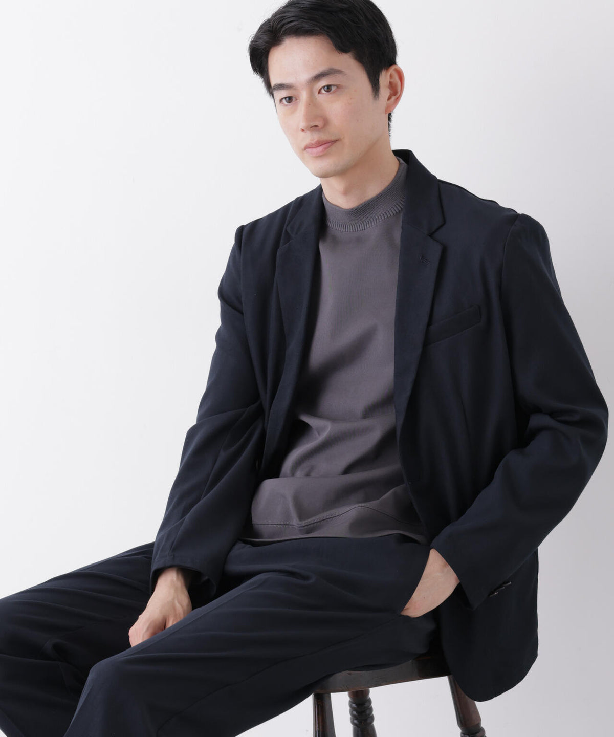 【防シワ/ストレッチ】「DamerinoPack」JetSetterウォームツイルセットアップ 6686218210