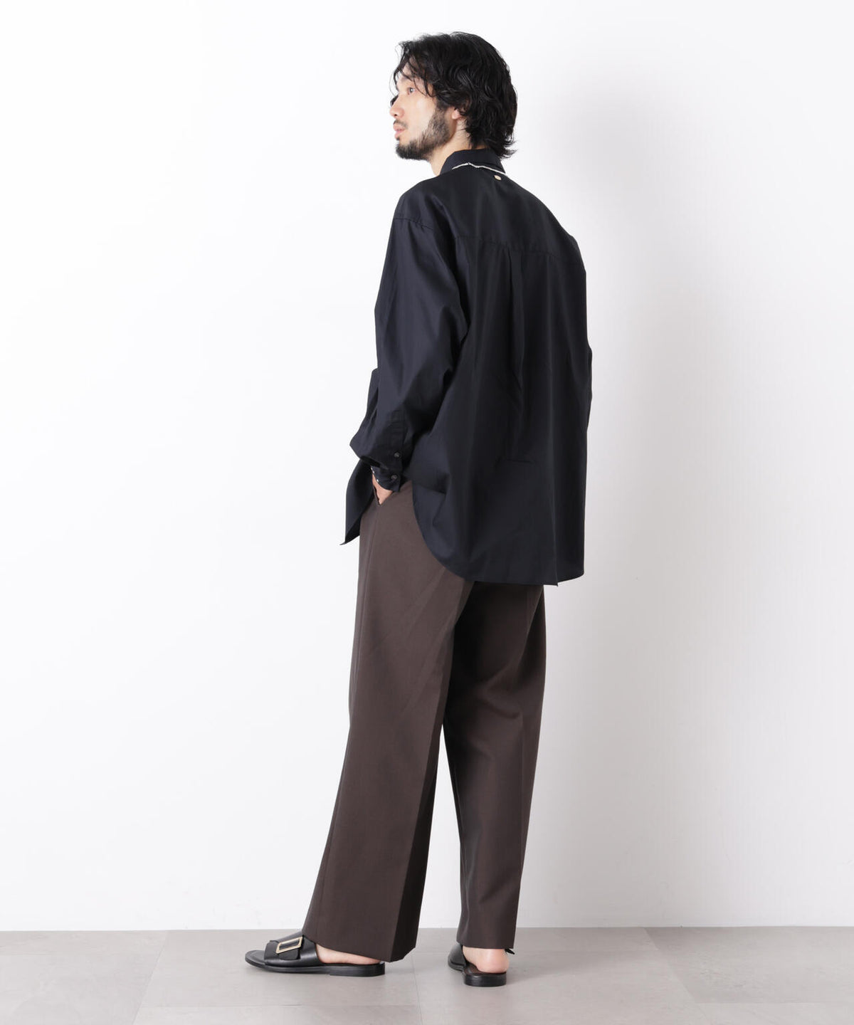 「ASSEMBLANC」 スタッズシャツ 6686220202