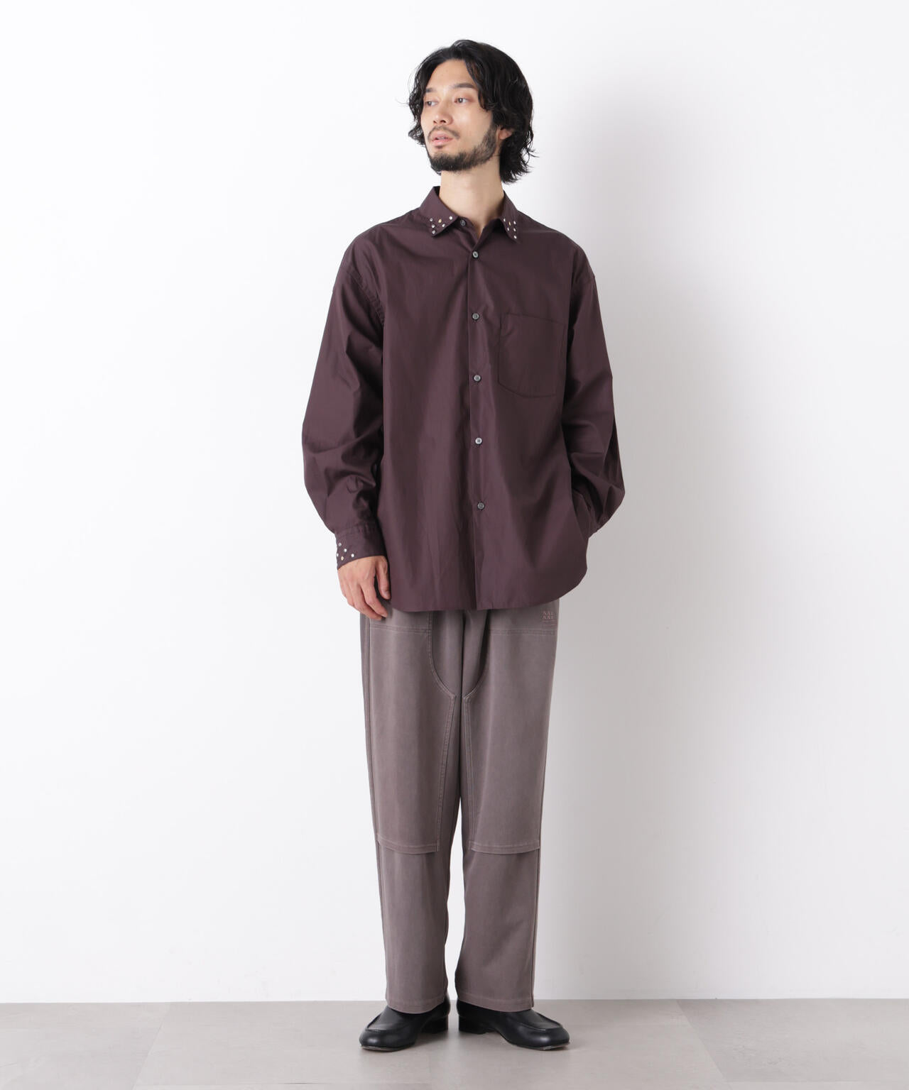 「ASSEMBLANC」 スタッズシャツ 6686220202