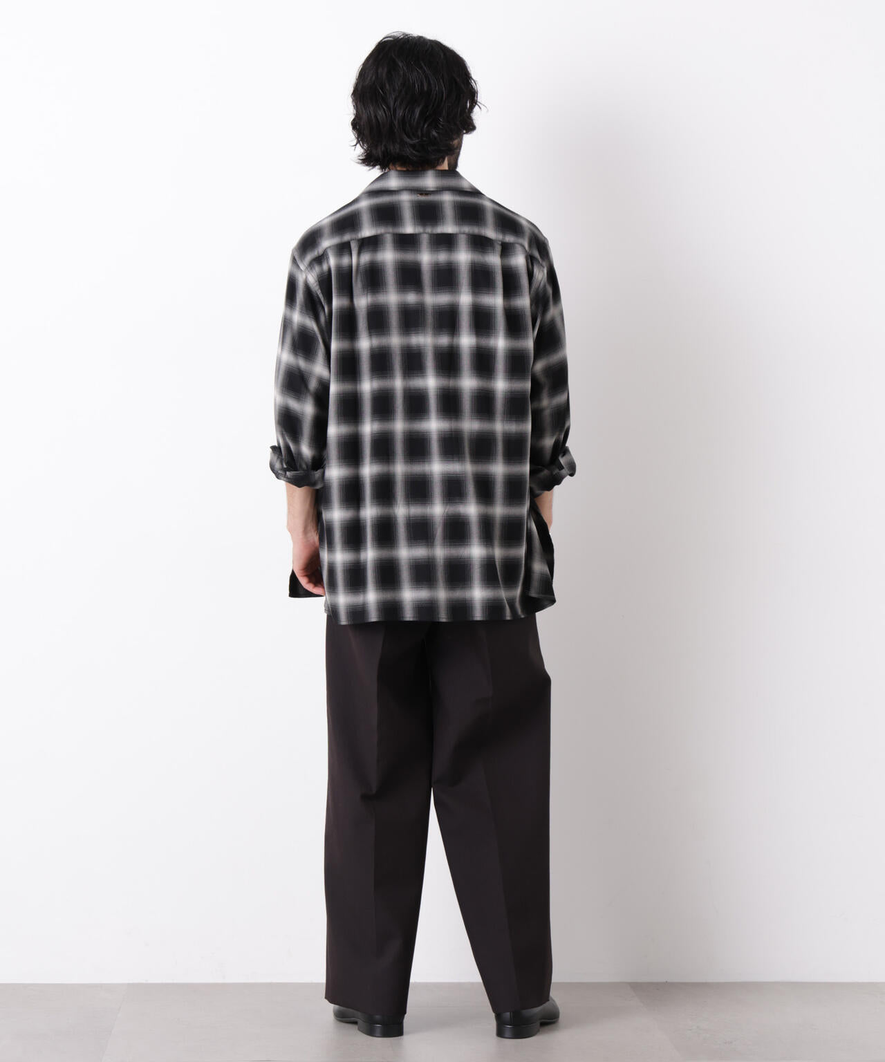 「ASSEMBLANC」 レーヨンオンブレーシャツ(セットアップ可) 6686220203